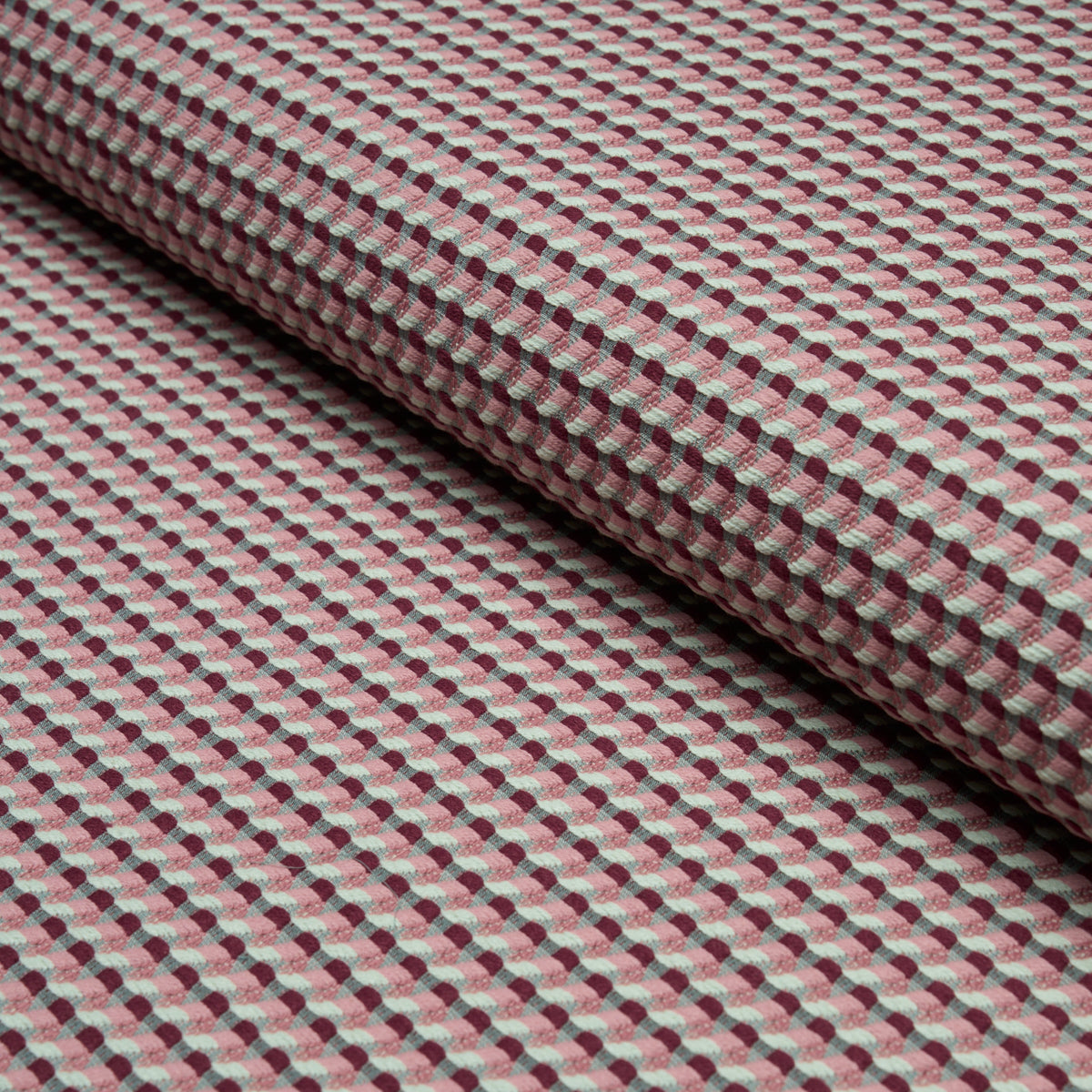 Limon Weave fabric in Raspberry color - pattern number 87290 - by Schumacher in the Woven Essentials collection