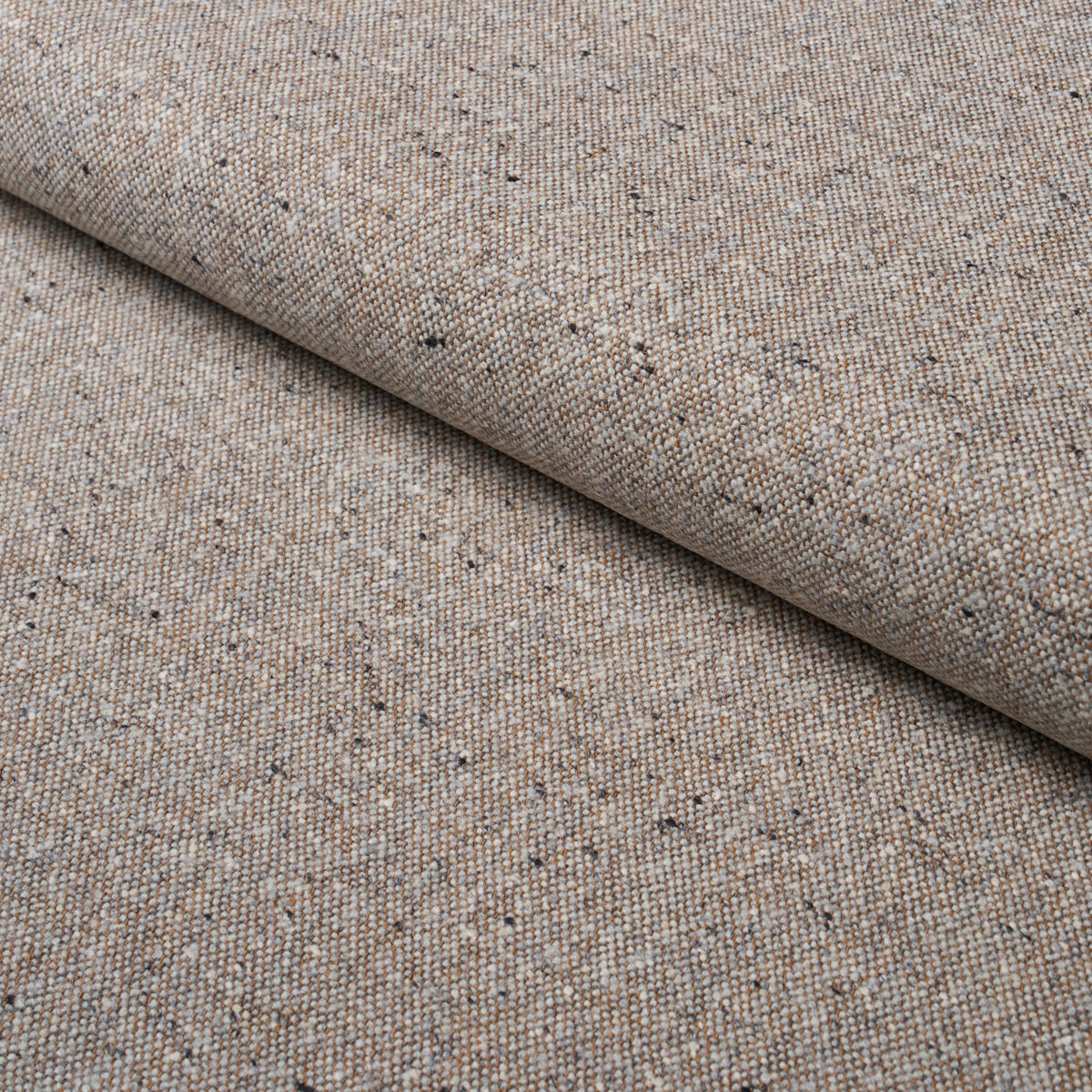 Clarke Donegal Wool Blend fabric in Taupe color - pattern number 87311 - by Schumacher in the Patterson Flynn collection