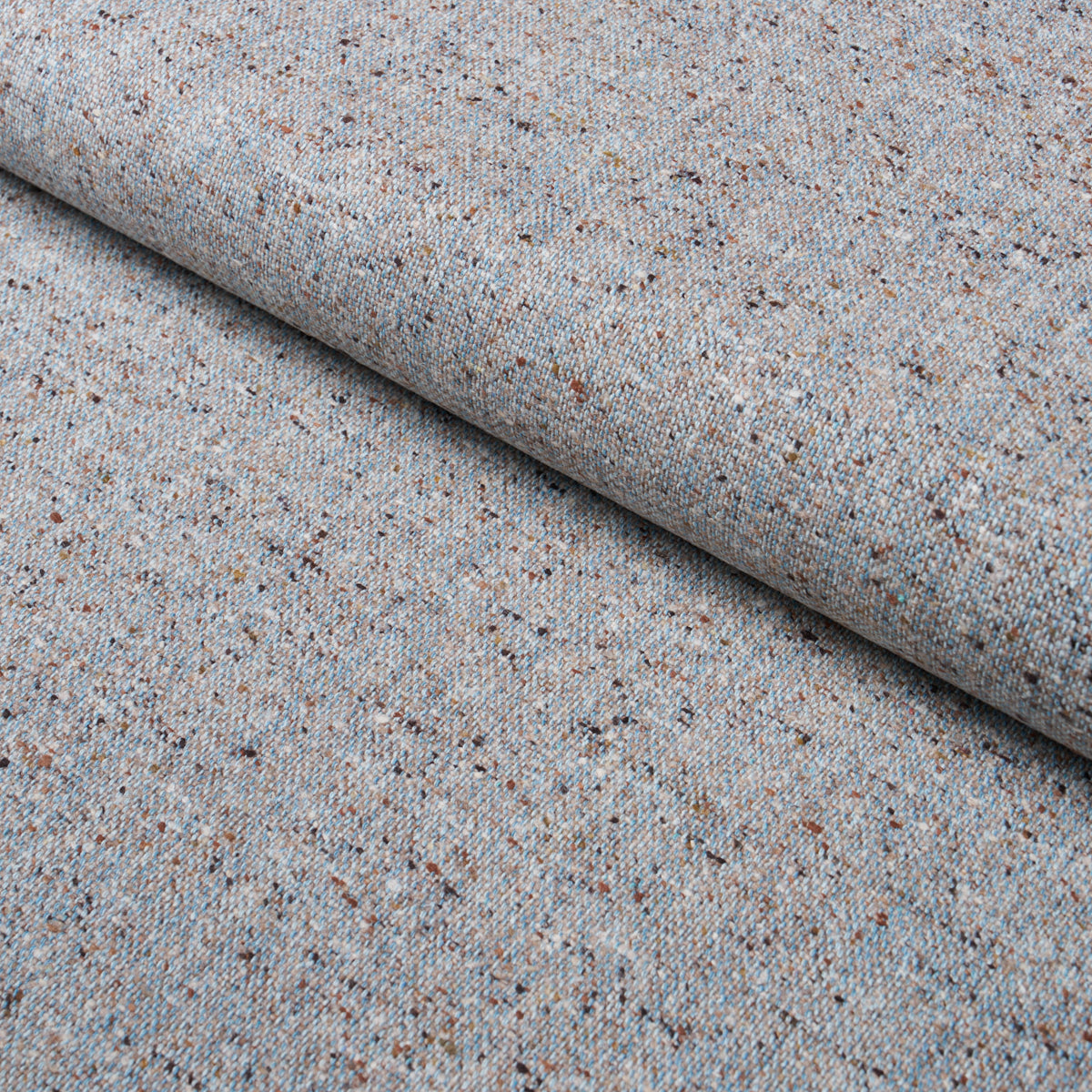 Clarke Donegal Wool Blend fabric in Light Blue color - pattern number 87315 - by Schumacher in the Patterson Flynn collection