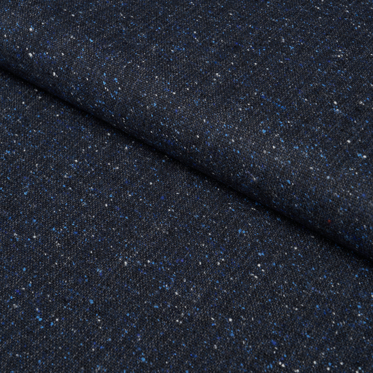 Clarke Donegal Wool Blend fabric in Navy color - pattern number 87316 - by Schumacher in the Patterson Flynn collection