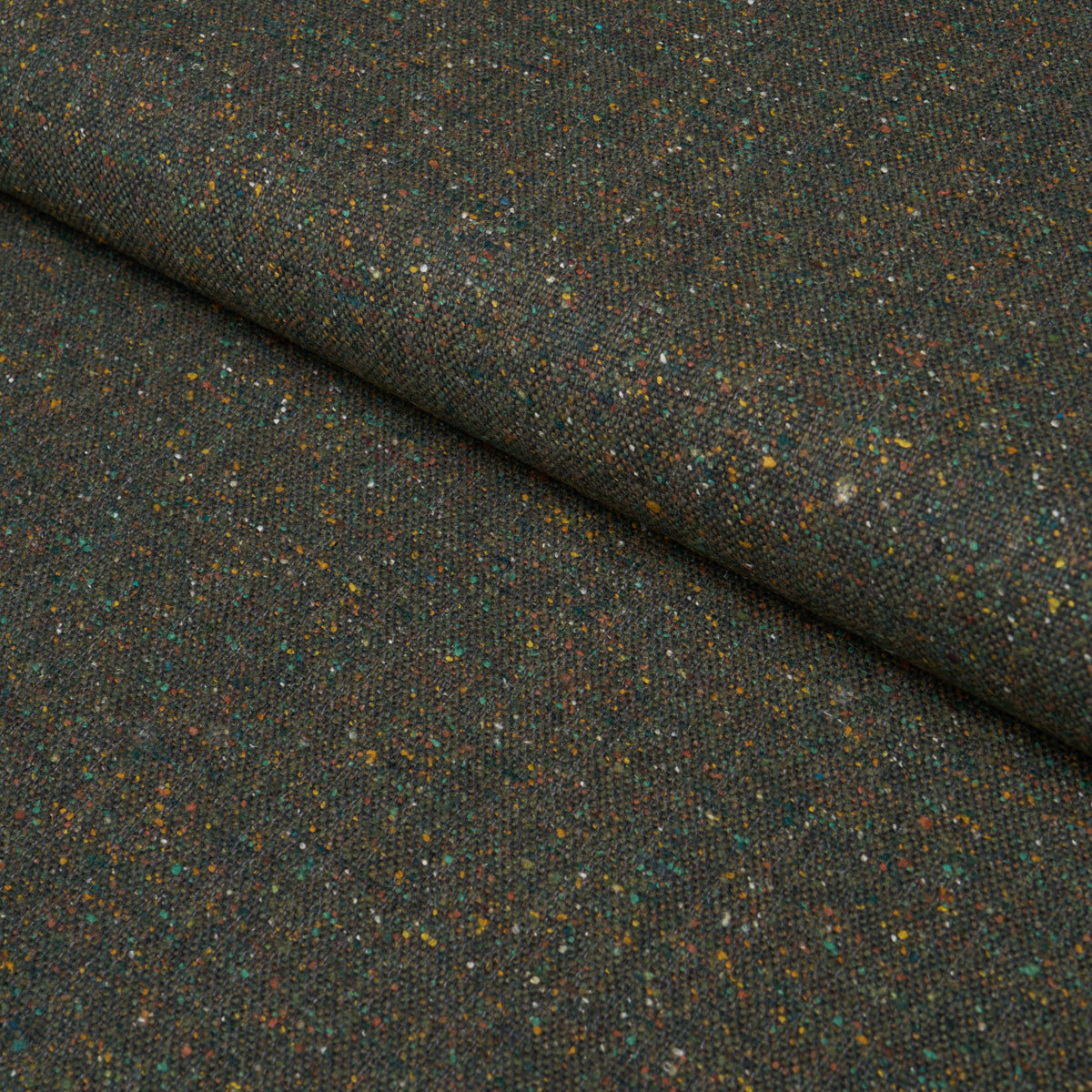 Clarke Donegal Wool Blend fabric in Green color - pattern number 87317 - by Schumacher in the Patterson Flynn collection