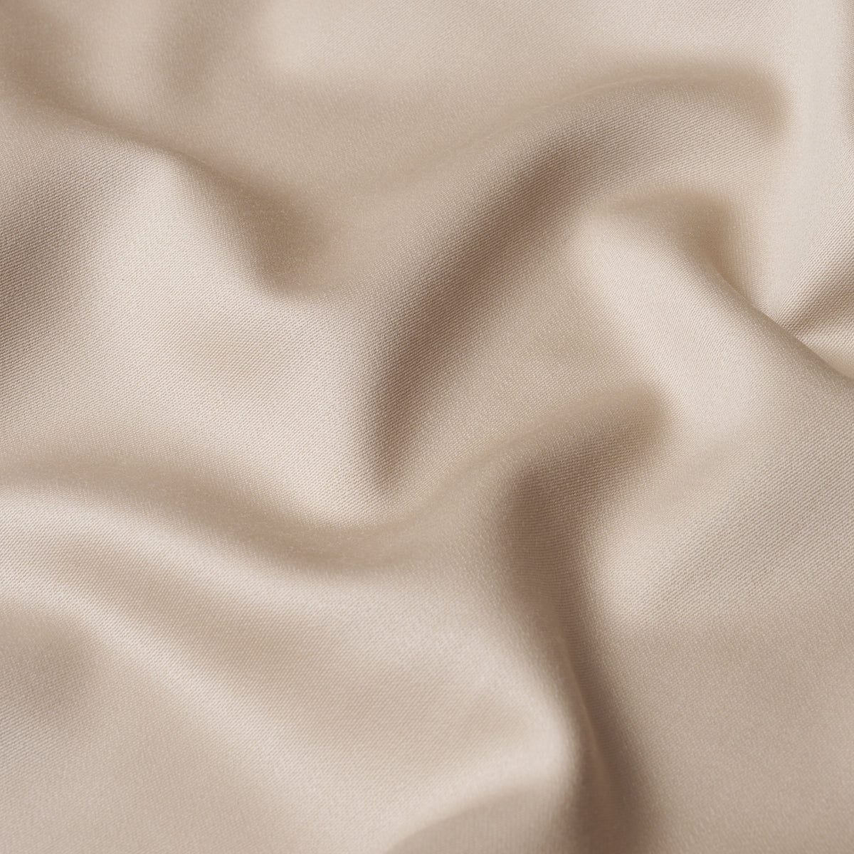 Donovan Merino Wool Sateen fabric in Taupe color - pattern number 87321 - by Schumacher in the Patterson Flynn collection