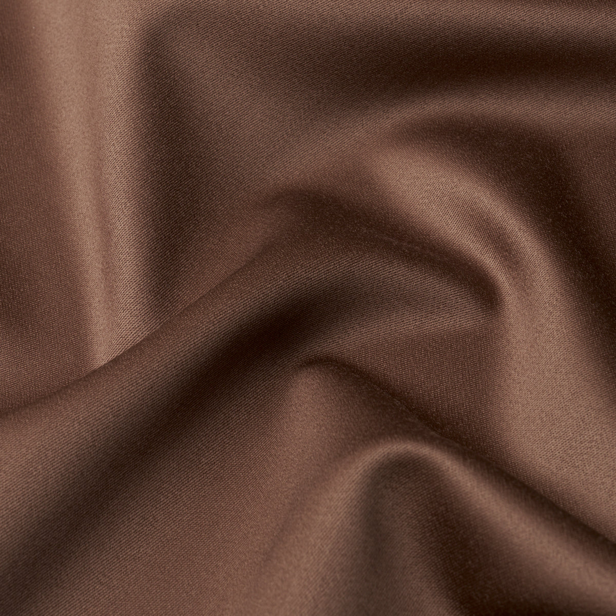 Donovan Merino Wool Sateen fabric in Brown color - pattern number 87322 - by Schumacher in the Patterson Flynn collection