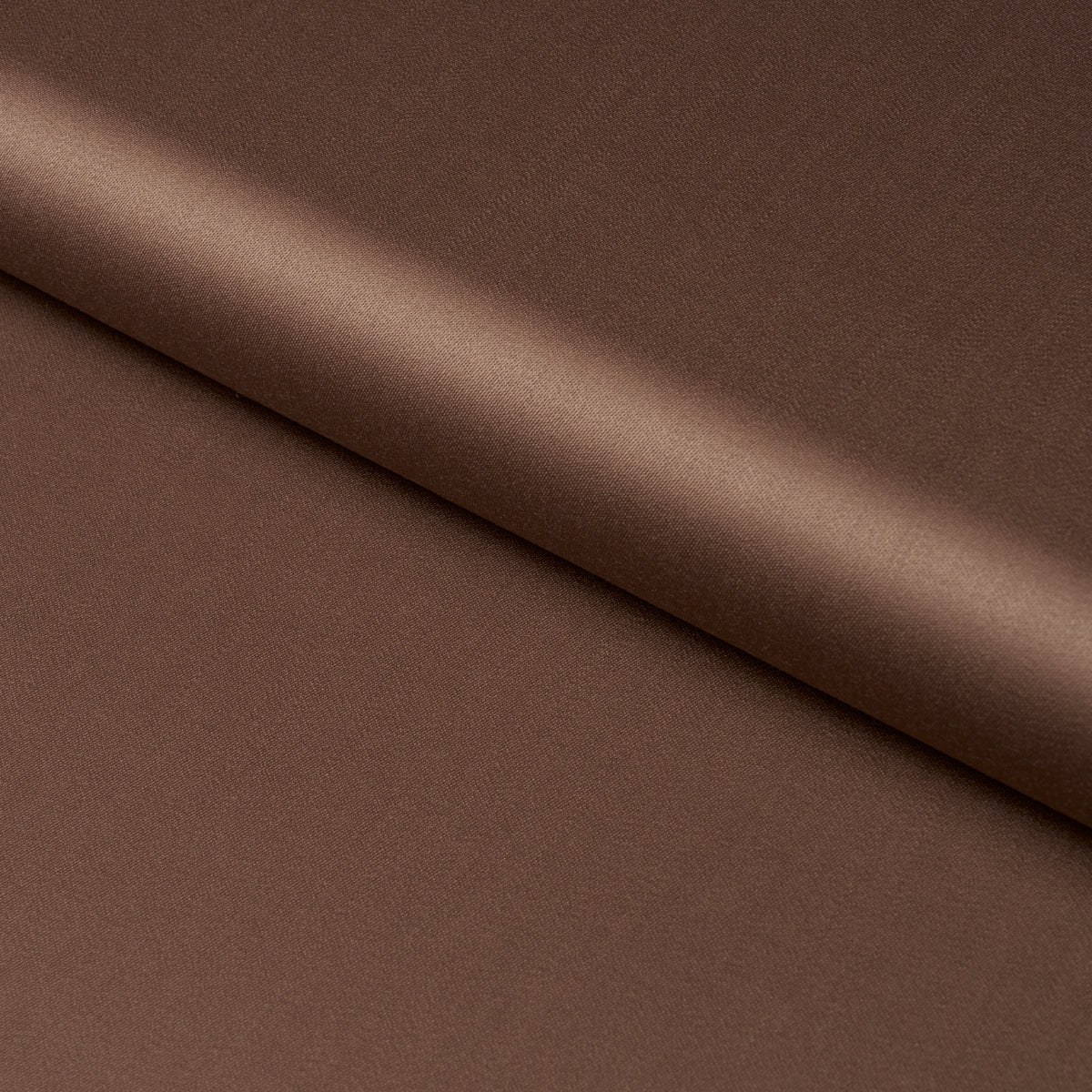 Donovan Merino Wool Sateen fabric in Brown color - pattern number 87322 - by Schumacher in the Patterson Flynn collection