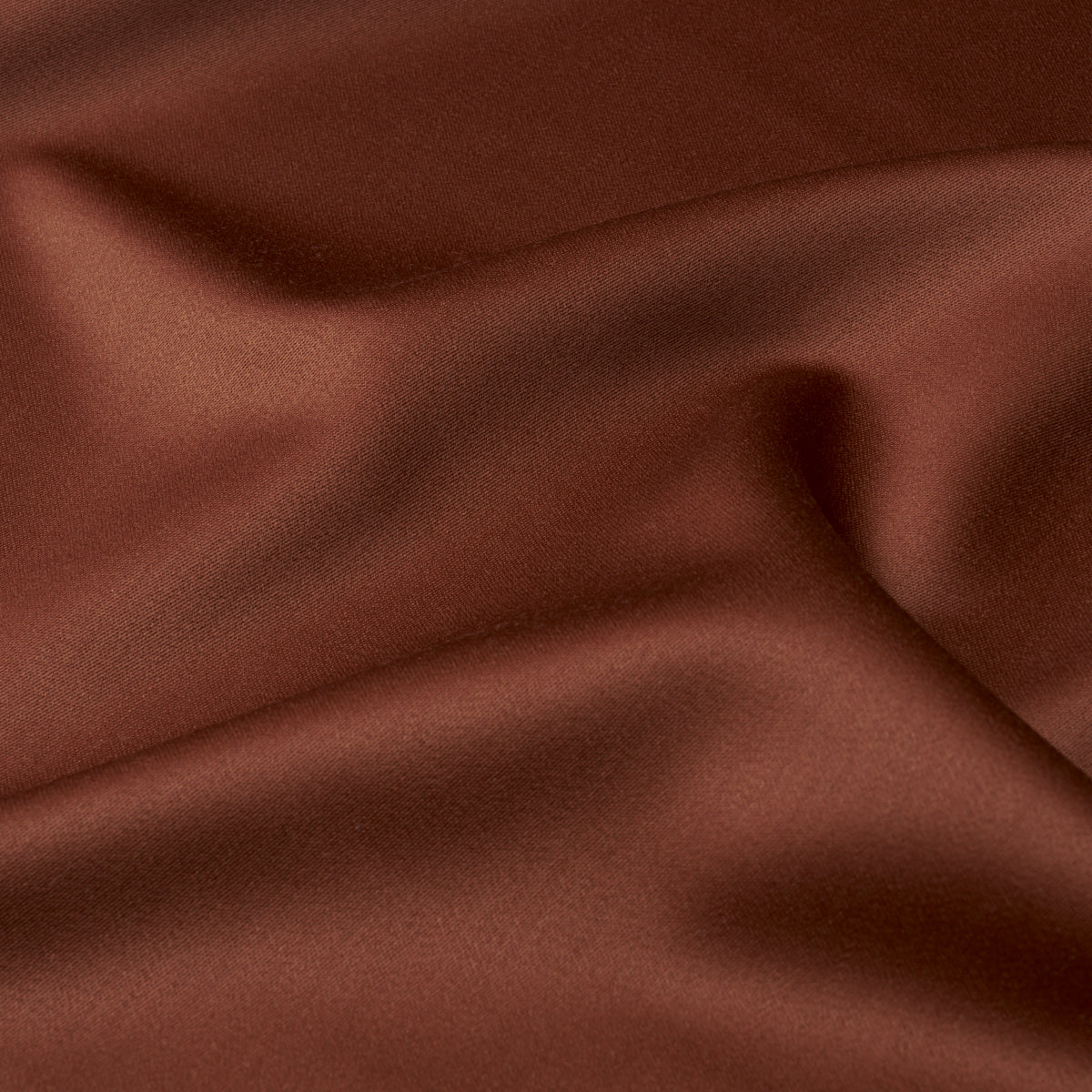 Donovan Merino Wool Sateen fabric in Rust color - pattern number 87323 - by Schumacher in the Patterson Flynn collection