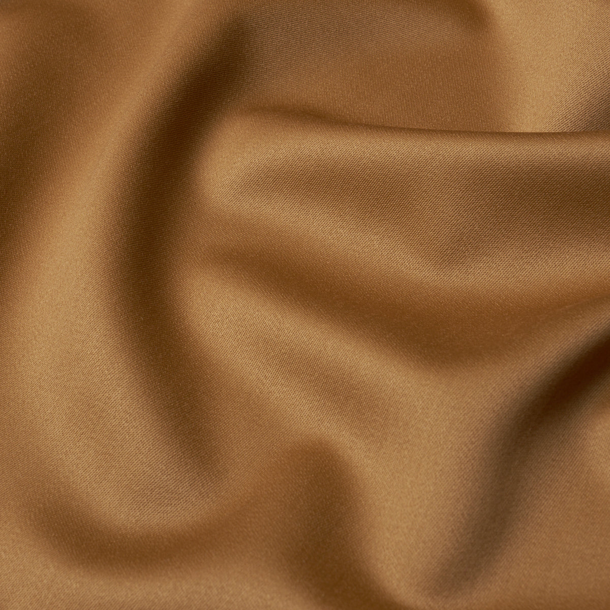 Donovan Merino Wool Sateen fabric in Caramel color - pattern number 87324 - by Schumacher in the Patterson Flynn collection