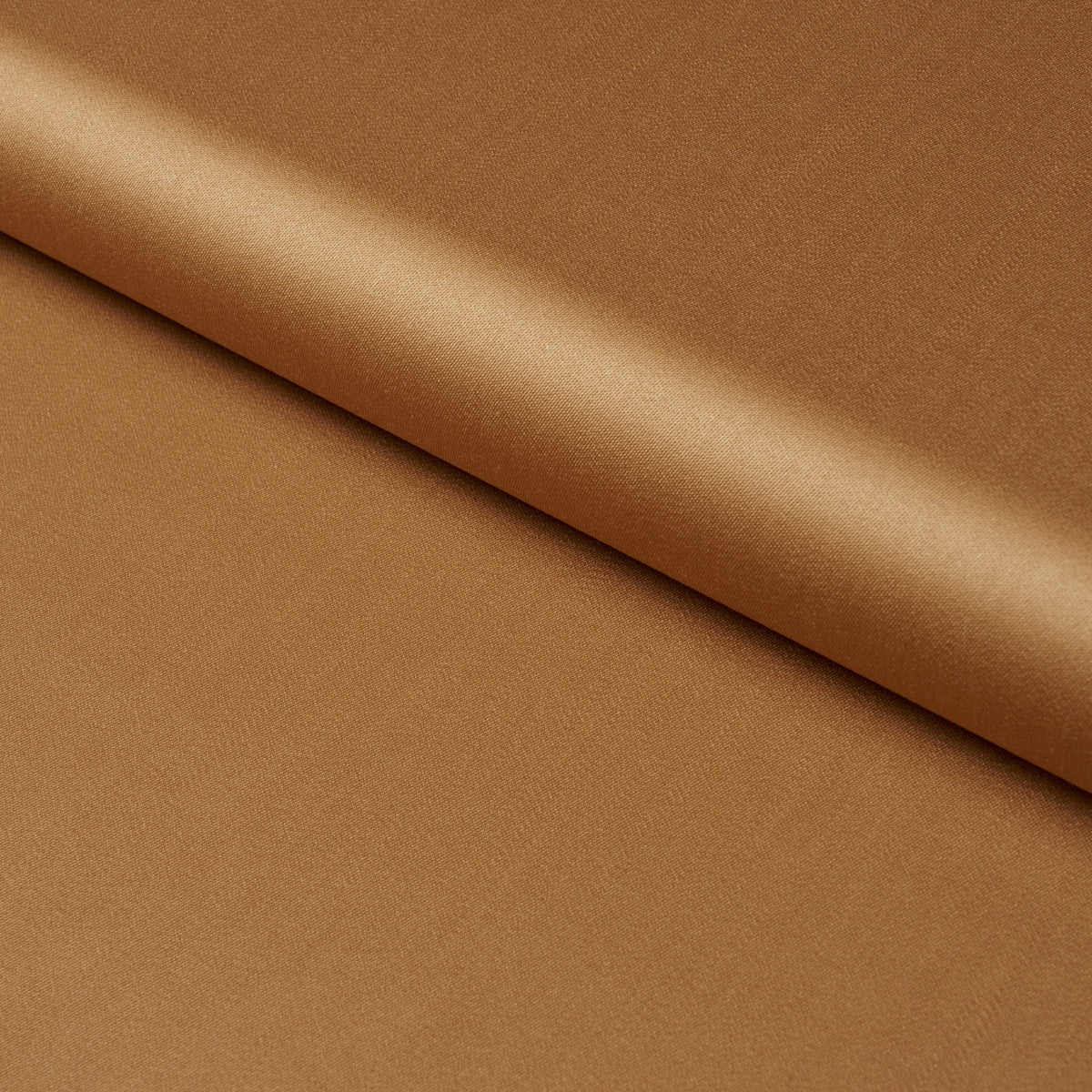 Donovan Merino Wool Sateen fabric in Caramel color - pattern number 87324 - by Schumacher in the Patterson Flynn collection