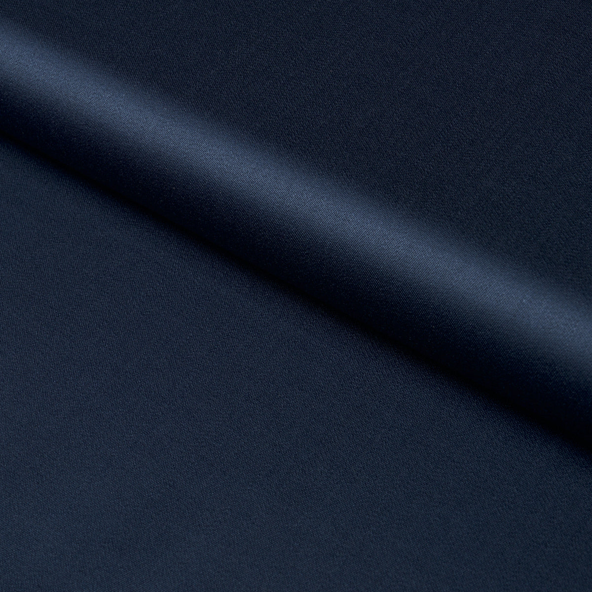 Donovan Merino Wool Sateen fabric in Navy color - pattern number 87325 - by Schumacher in the Patterson Flynn collection