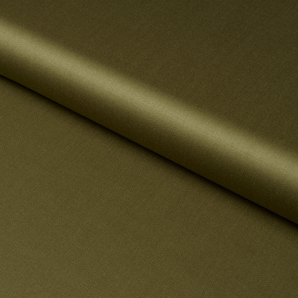 Donovan Merino Wool Sateen fabric in Olive color - pattern number 87327 - by Schumacher in the Patterson Flynn collection