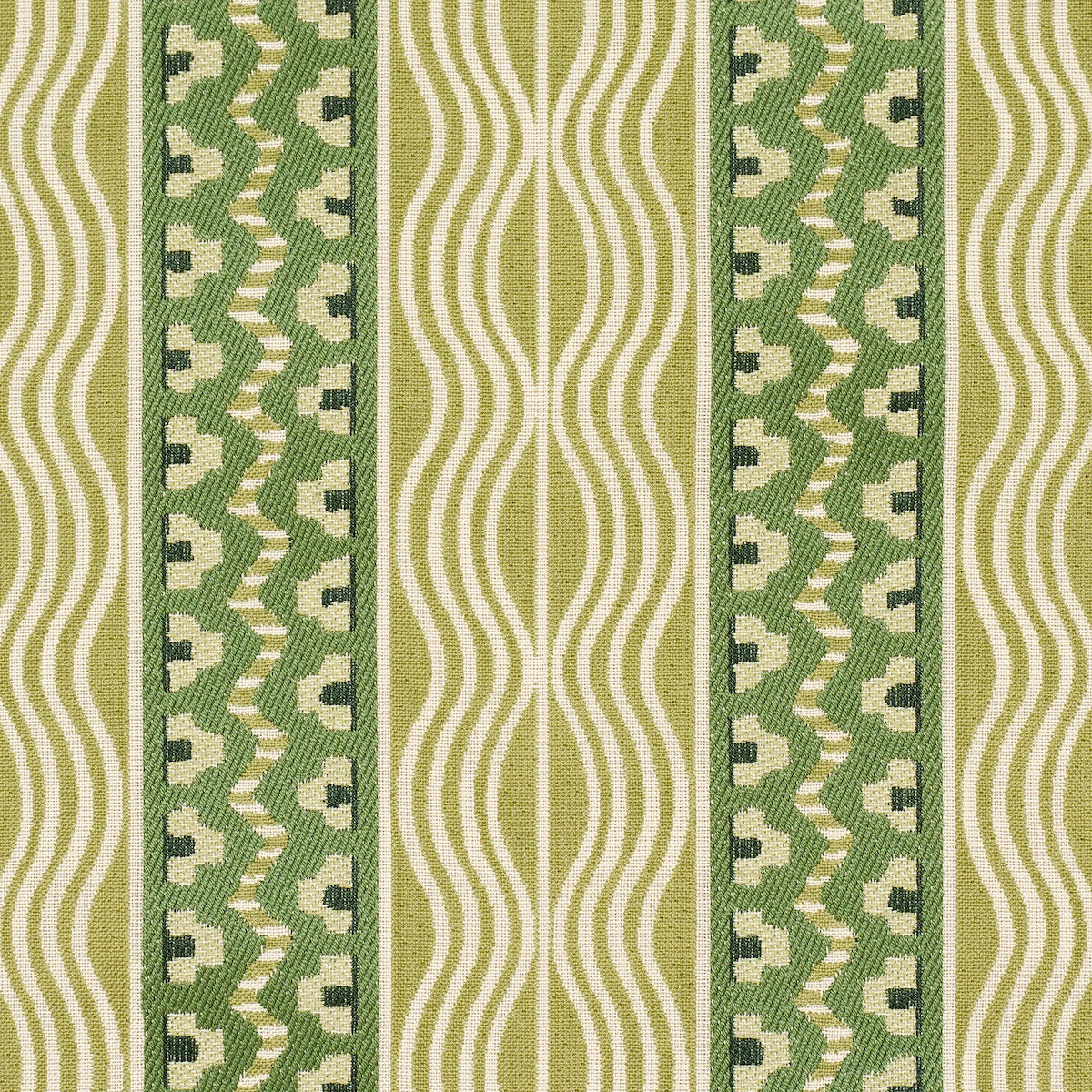 Creme Anglaise fabric in Juniper Green color - pattern number 87452 - by Schumacher in the Johnson Hartig collection