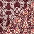 Reversible Digital Damask fabric in merlot color - pattern number 87551 - by Schumacher in the Atelier Paris collection