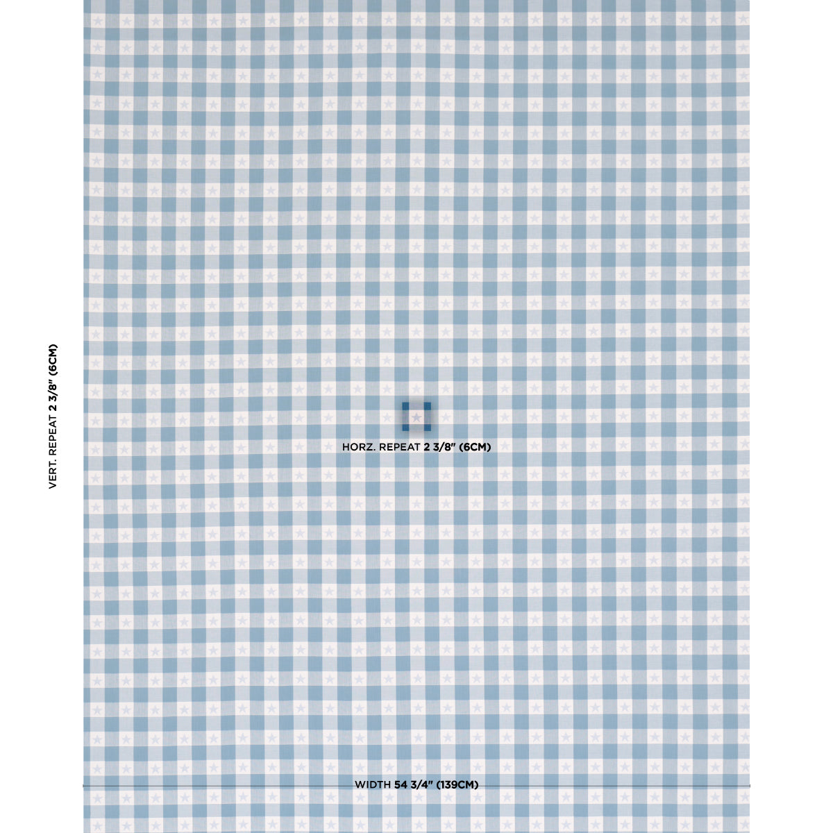 Independence Plaid fabric in Blue color - pattern number 87571 - by Schumacher in the Stars and Stripes collection