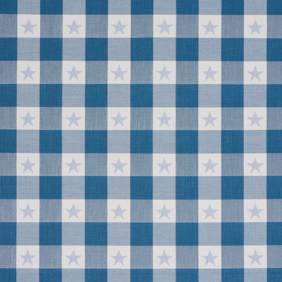 Independence Plaid fabric in Blue color - pattern number 87571 - by Schumacher in the Stars and Stripes collection