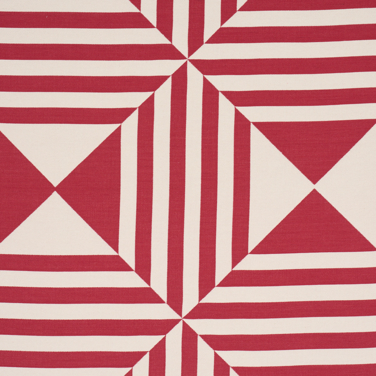 Square In A Square fabric in Red color - pattern number 87591 - by Schumacher in the Stars and Stripes collection
