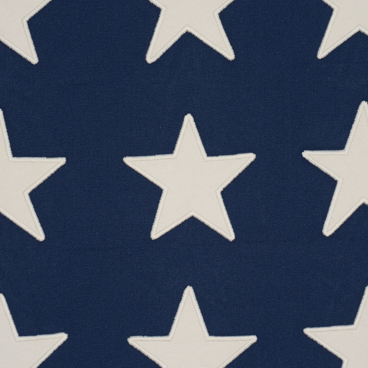 Starfield Applique fabric in Navy color - pattern number 87600 - by Schumacher in the Stars and Stripes collection