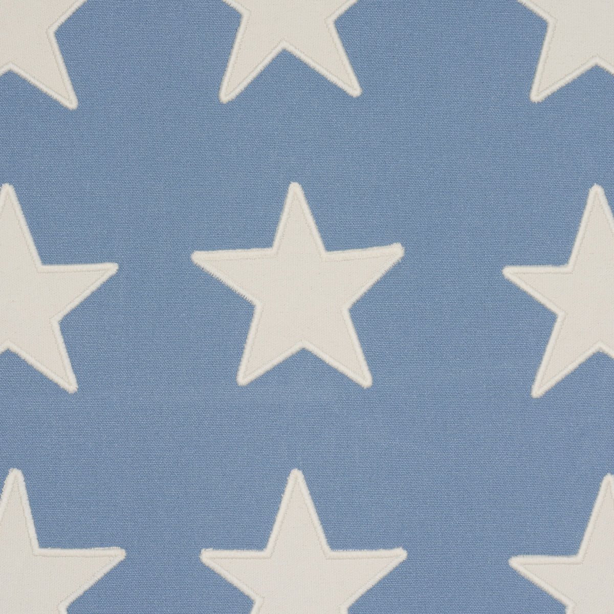 Starfield Applique fabric in Sky color - pattern number 87601 - by Schumacher in the Stars and Stripes collection