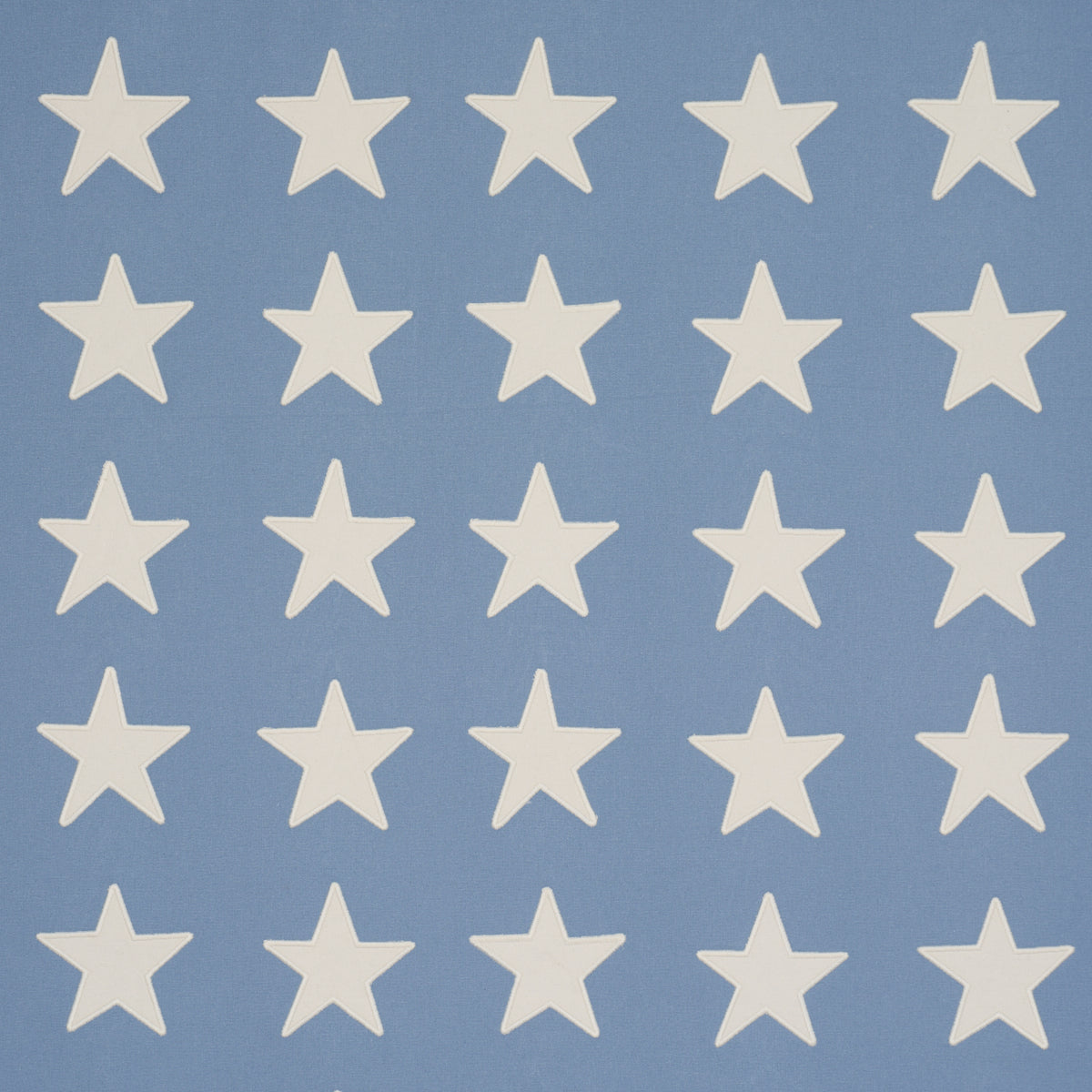 Starfield Applique fabric in Sky color - pattern number 87601 - by Schumacher in the Stars and Stripes collection