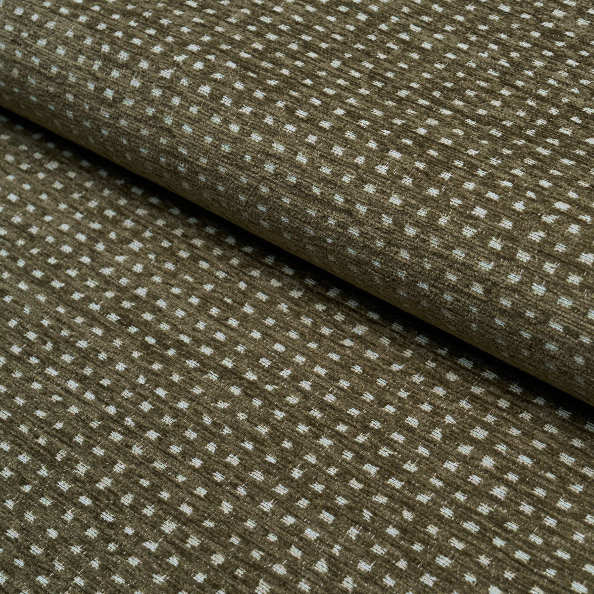Jasper Performance Chenille fabric in green color - pattern number 87652 - by Schumacher in the Schumacher Utility: Wovens collection