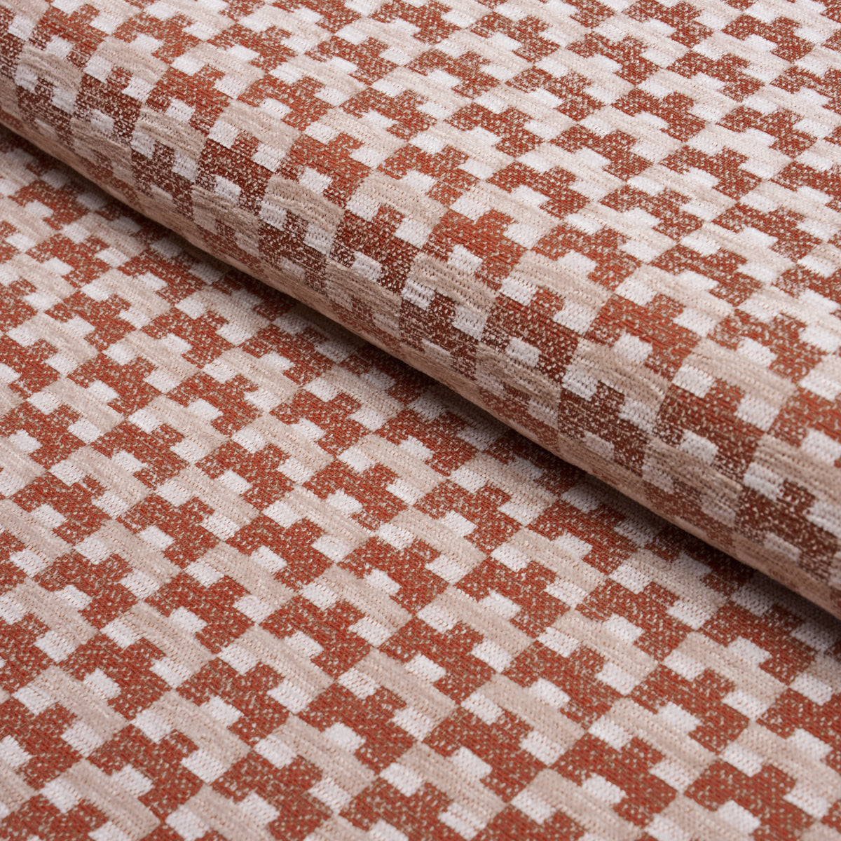 Thatcher Performance fabric in brick color - pattern number 87663 - by Schumacher in the Schumacher Utility: Wovens collection