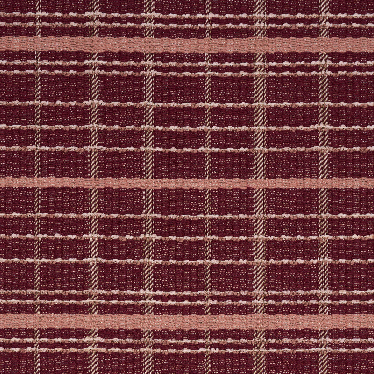 Merrick Performance Plaid fabric in garnet color - pattern number 87693 - by Schumacher in the Schumacher Utility: Wovens collection