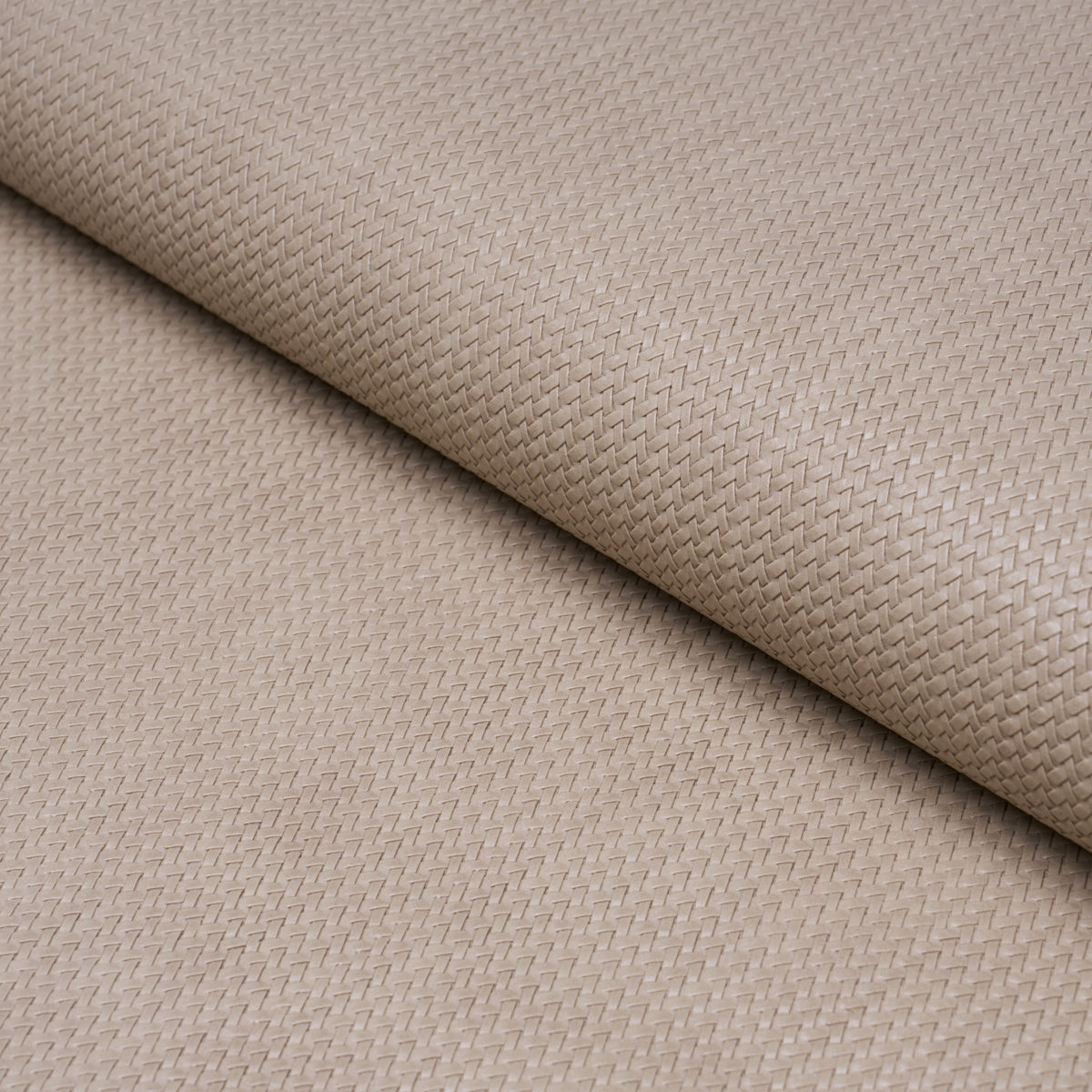 Vegan Leather Rattan Indoor/Outdoor fabric in Taupe color - pattern number 87801 - by Schumacher in the Essentials: Small Scale Upholstery Fabrics collection
