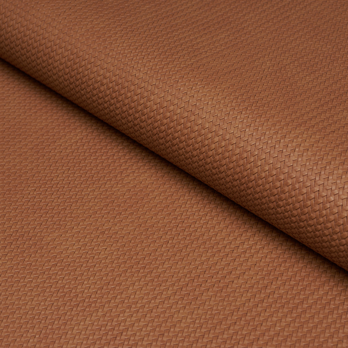 Vegan Leather Rattan Indoor/Outdoor fabric in Caramel color - pattern number 87803 - by Schumacher in the Essentials: Small Scale Upholstery Fabrics collection