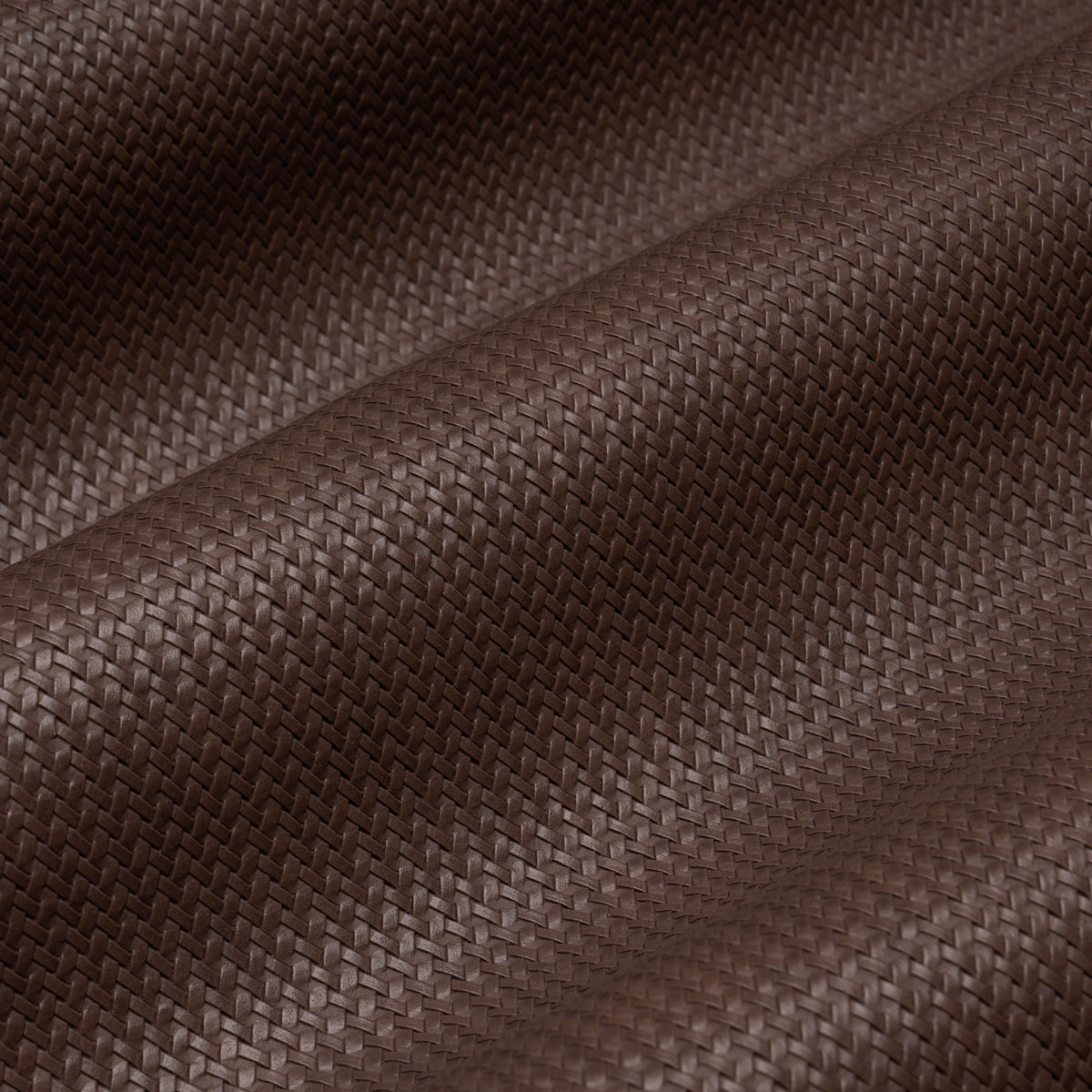 Vegan Leather Rattan Indoor/Outdoor fabric in Brown color - pattern number 87805 - by Schumacher in the Essentials: Small Scale Upholstery Fabrics collection