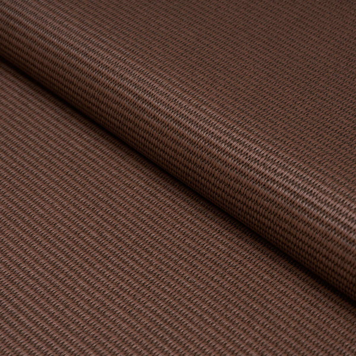 Vegan Leather Basketweave In/Out fabric in Chocolate color - pattern number 87812 - by Schumacher in the Essentials: Small Scale Upholstery Fabrics collection