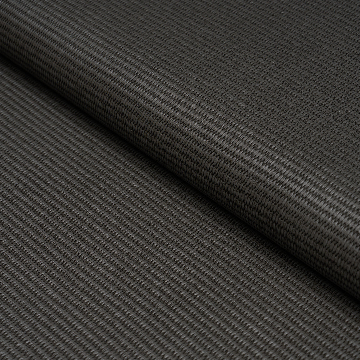 Vegan Leather Basketweave In/Out fabric in Charcoal color - pattern number 87814 - by Schumacher in the Essentials: Small Scale Upholstery Fabrics collection