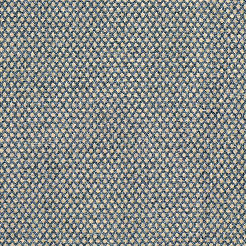 Losange Boucle fabric in prussian color - pattern number 94851 - by Schumacher in the Chroma collection