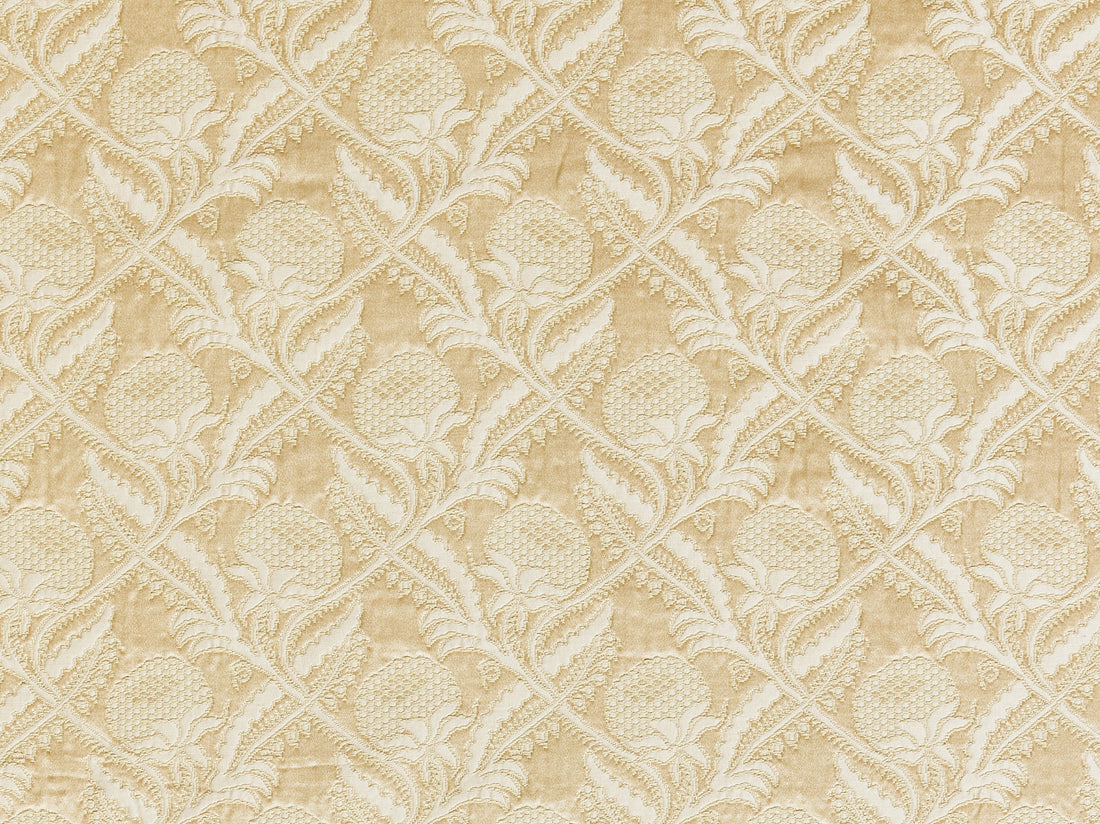 Droguet Lampas fabric in beige color - pattern number A0 00017588 - by Scalamandre in the Old World Weavers collection