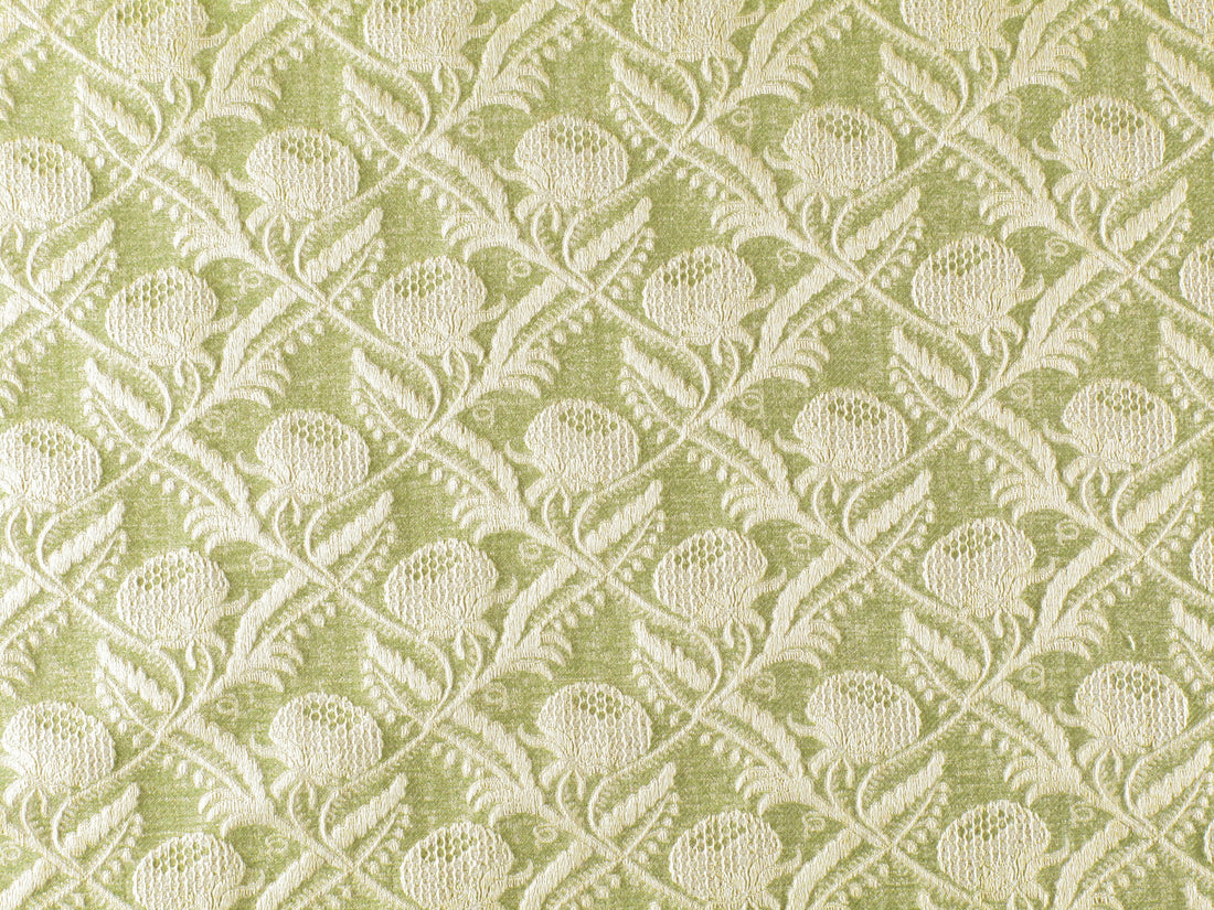 Boutonniere fabric in leaf color - pattern number A7 000514PG - by Scalamandre in the Old World Weavers collection
