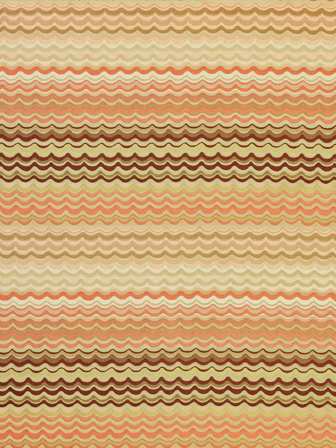 New Wave fabric in coral color - pattern number AB 00026512 - by Scalamandre in the Old World Weavers collection