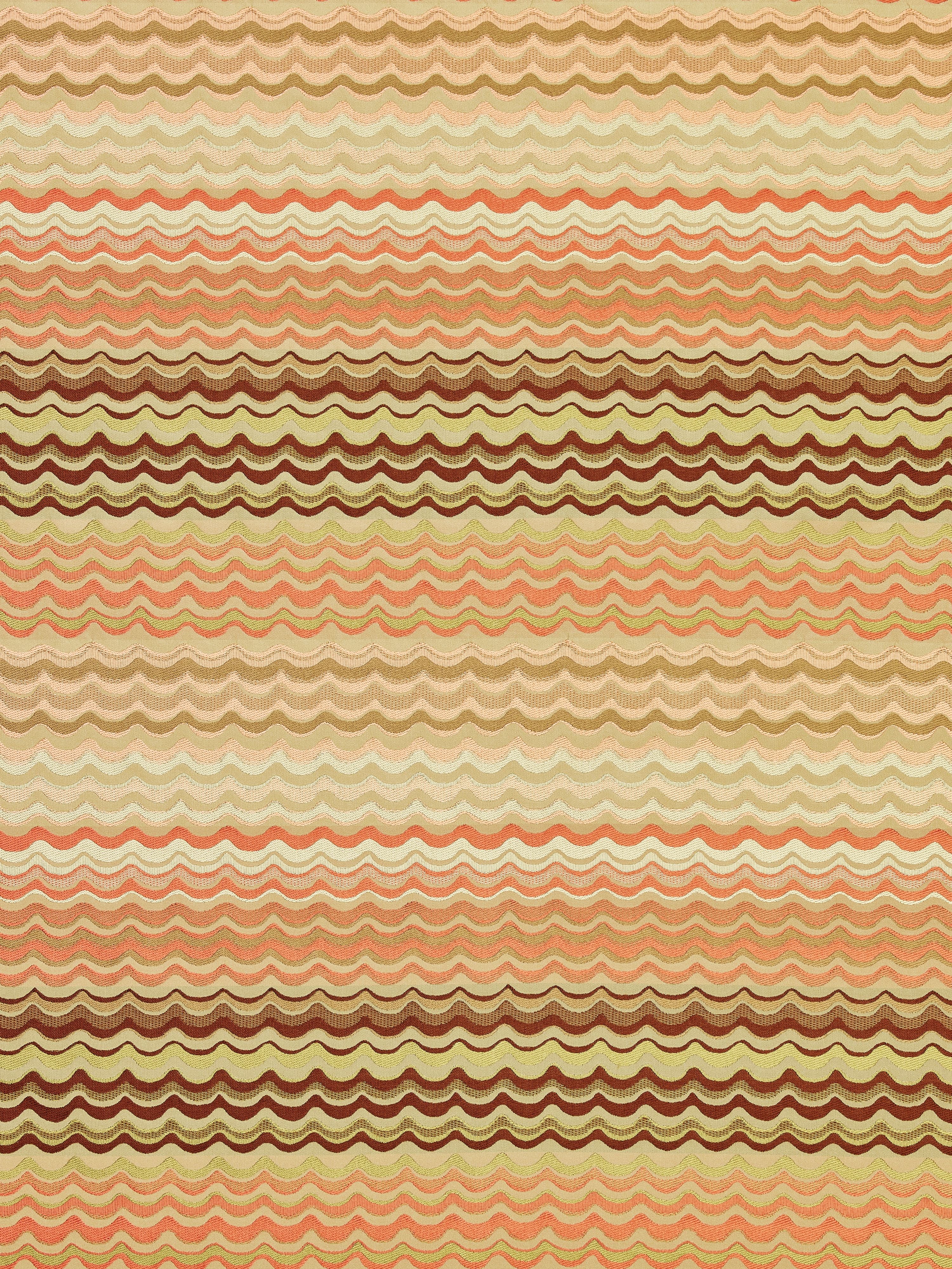 New Wave fabric in coral color - pattern number AB 00026512 - by Scalamandre in the Old World Weavers collection