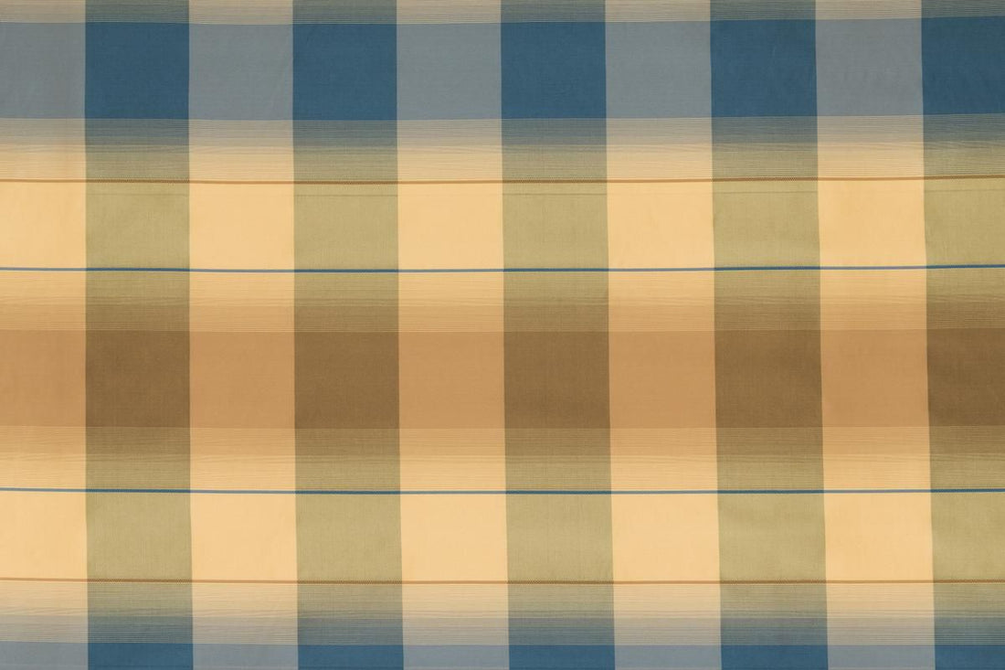 Tre Plaid fabric in navy taupe color - pattern number AB 07103040 - by Scalamandre in the Old World Weavers collection