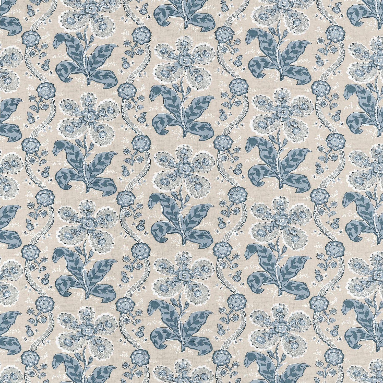 St. Gilles fabric in spa blue color - pattern number AF10722 - by Anna French in the Clermont collection