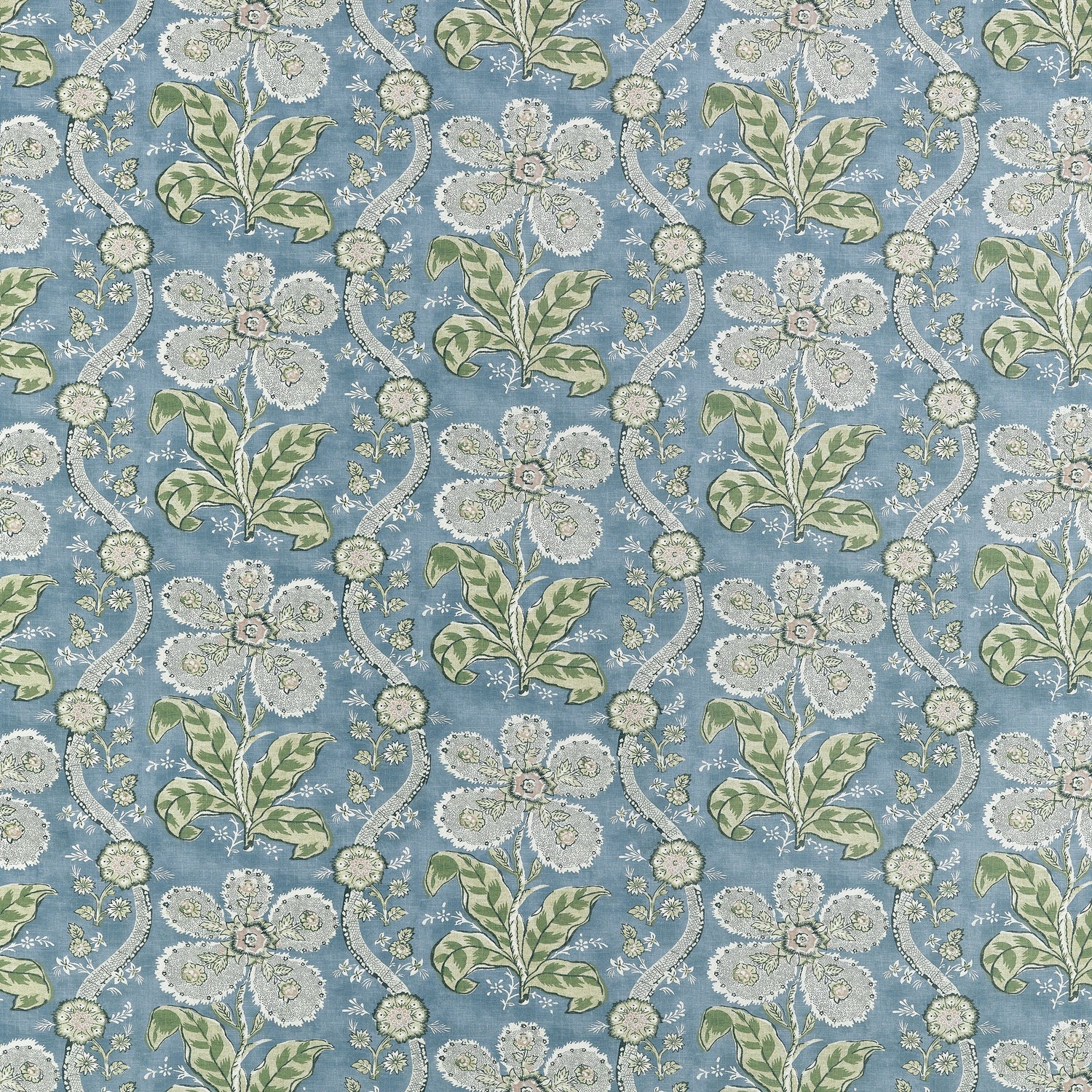 St. Gilles fabric in mineral and green color - pattern number AF10723 - by Anna French in the Clermont collection