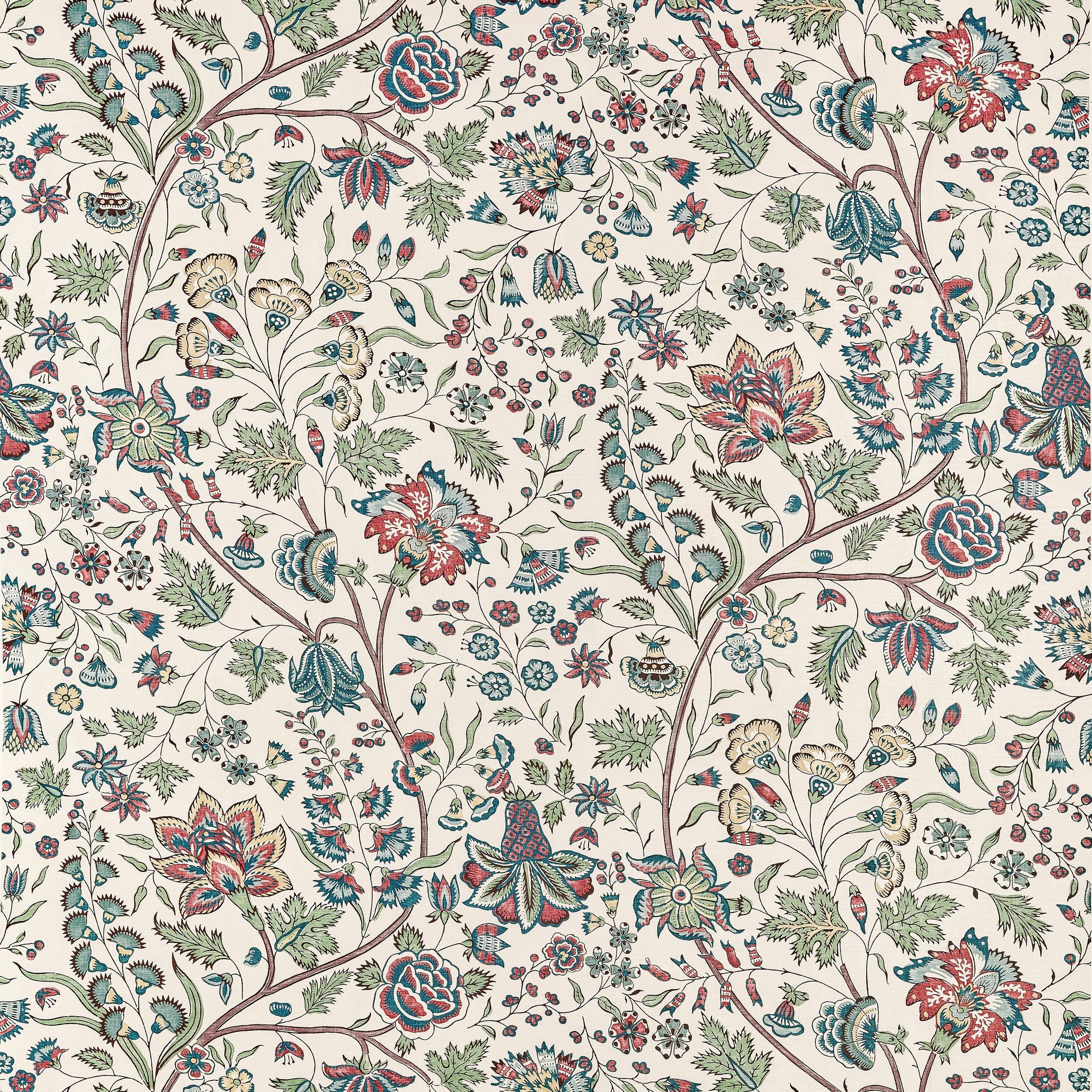 Francois fabric in red and blue color - pattern number AF10724 - by Anna French in the Clermont collection