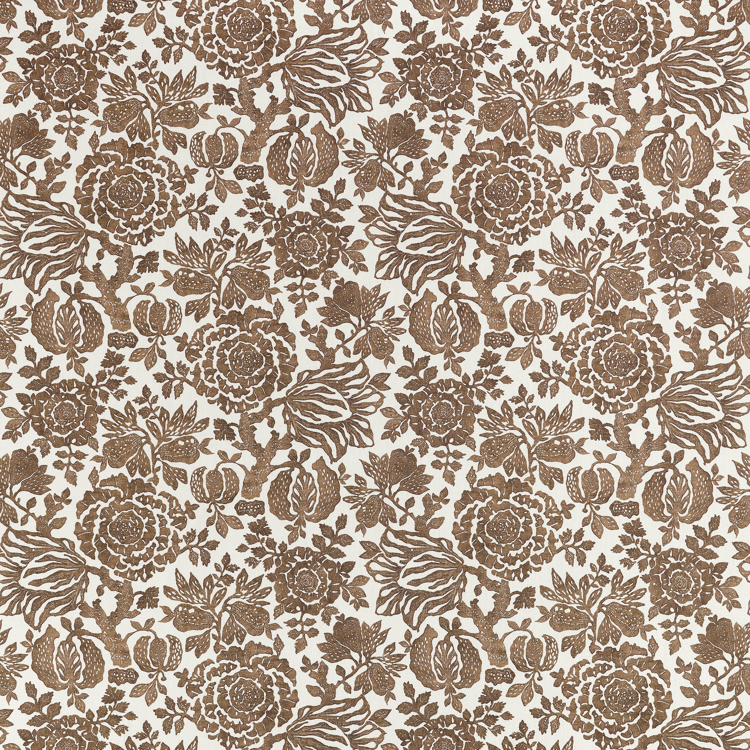 Sigourney fabric in brown color - pattern number AF10732 - by Anna French in the Clermont collection