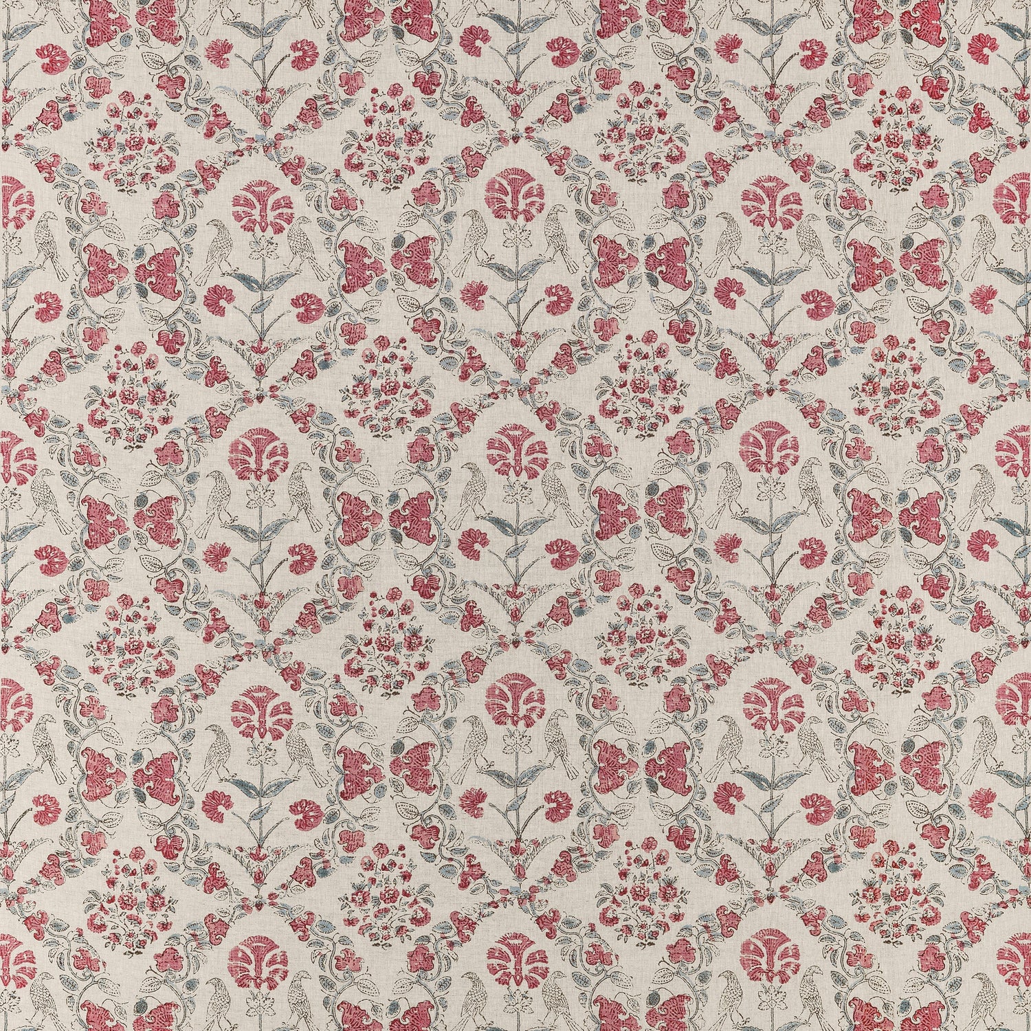 Paloma fabric in red color - pattern number AF10736 - by Anna French in the Clermont collection