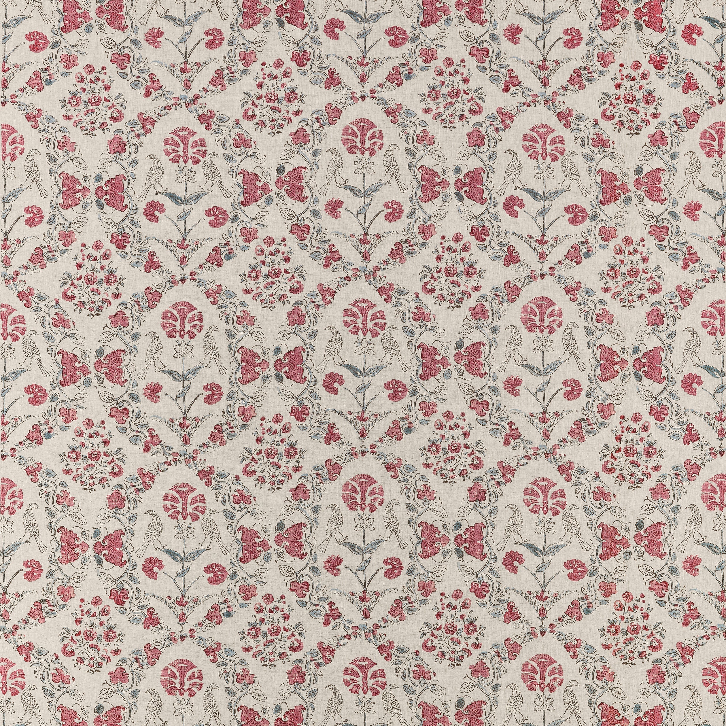 Paloma fabric in red color - pattern number AF10736 - by Anna French in the Clermont collection