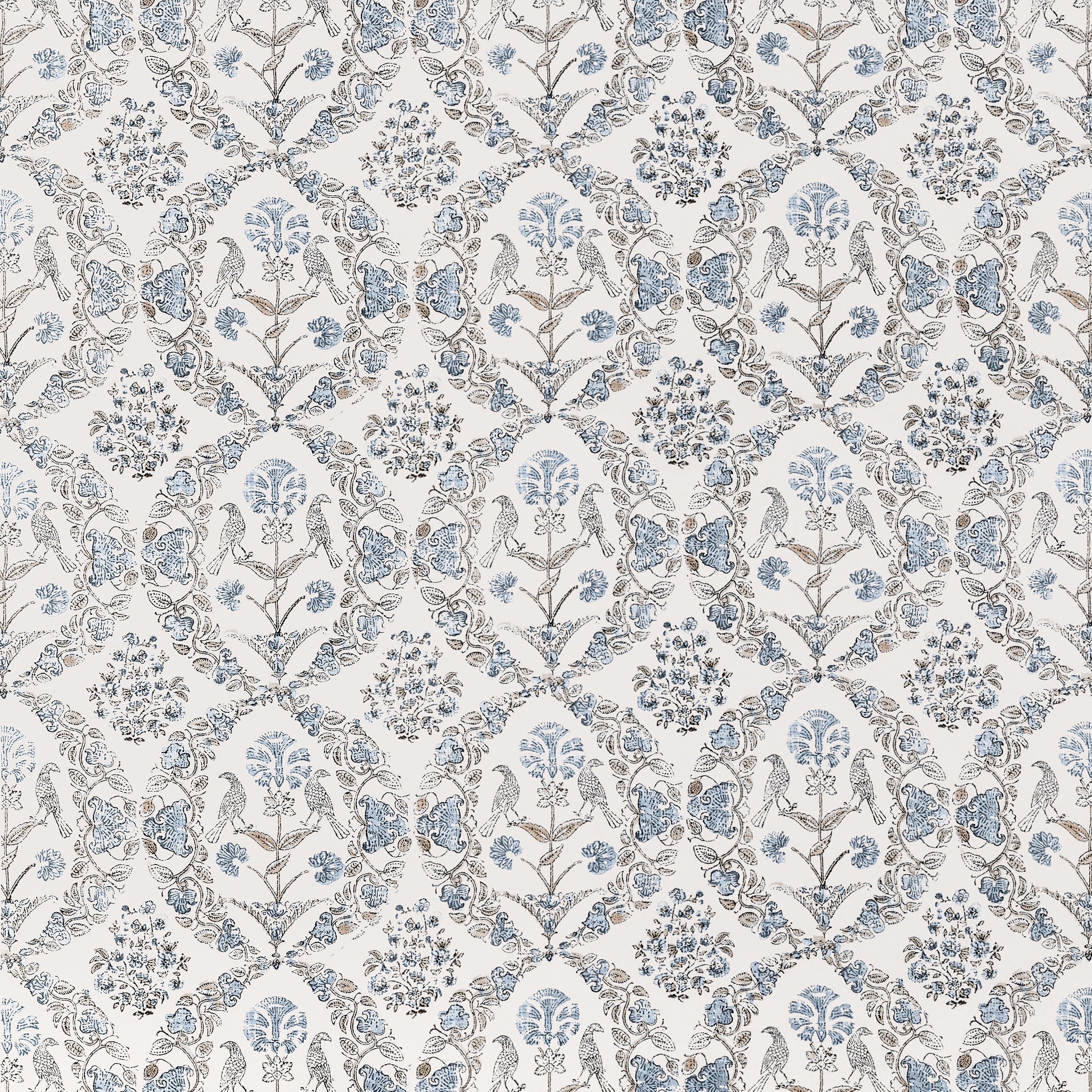 Paloma fabric in spa blue color - pattern number AF10739 - by Anna French in the Clermont collection