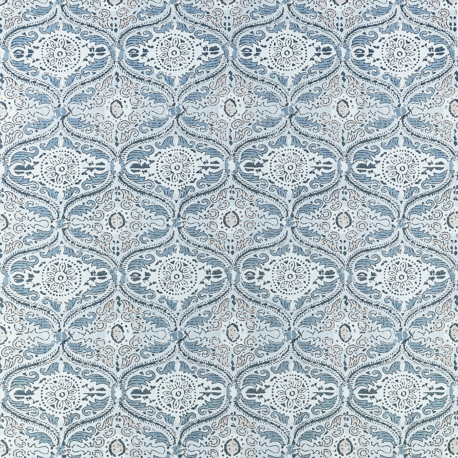 Cecilia fabric in spa blue color - pattern number AF10757 - by Anna French in the Clermont collection