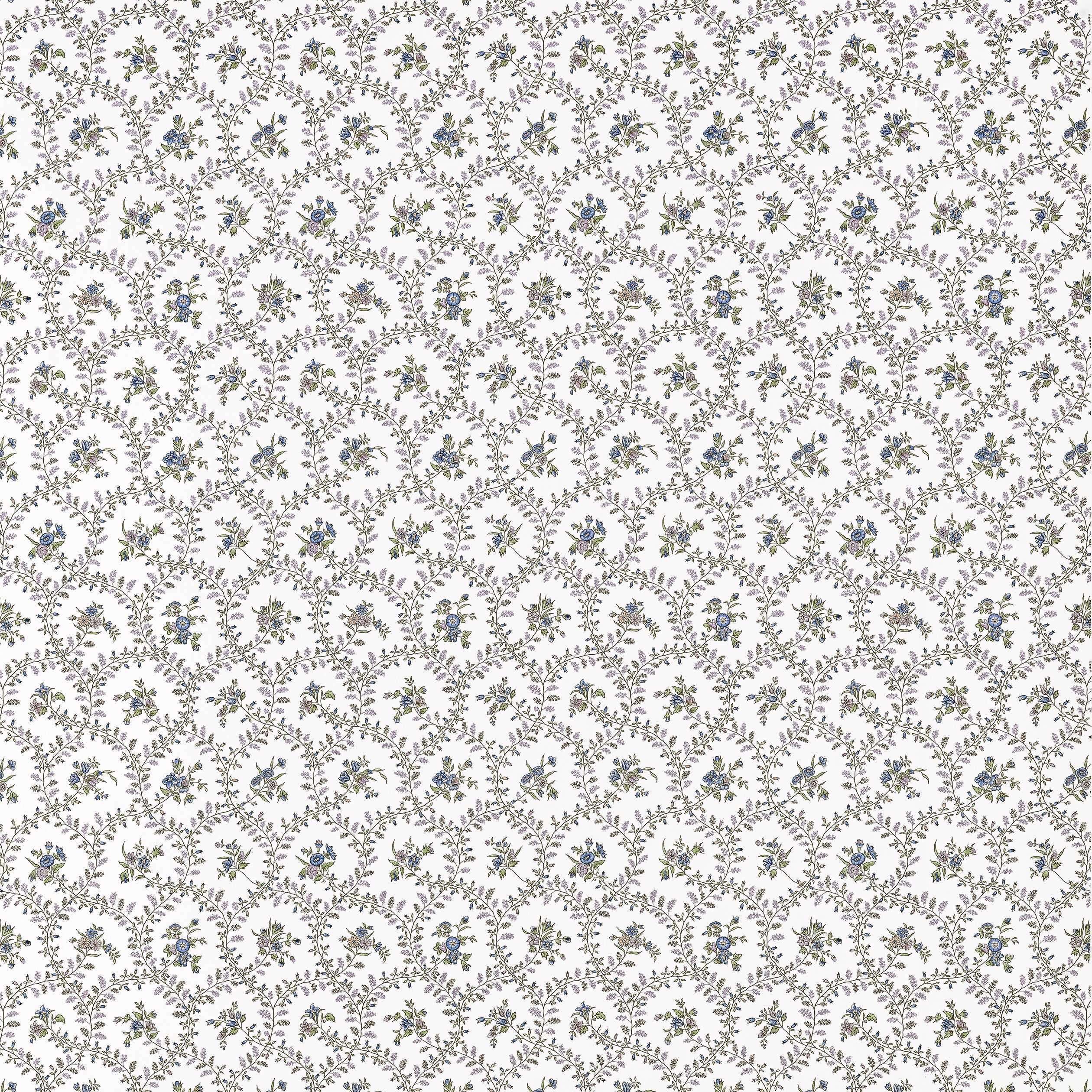 Juliette Trail fabric in lavender and blue color - pattern number AF10766 - by Anna French in the Clermont collection