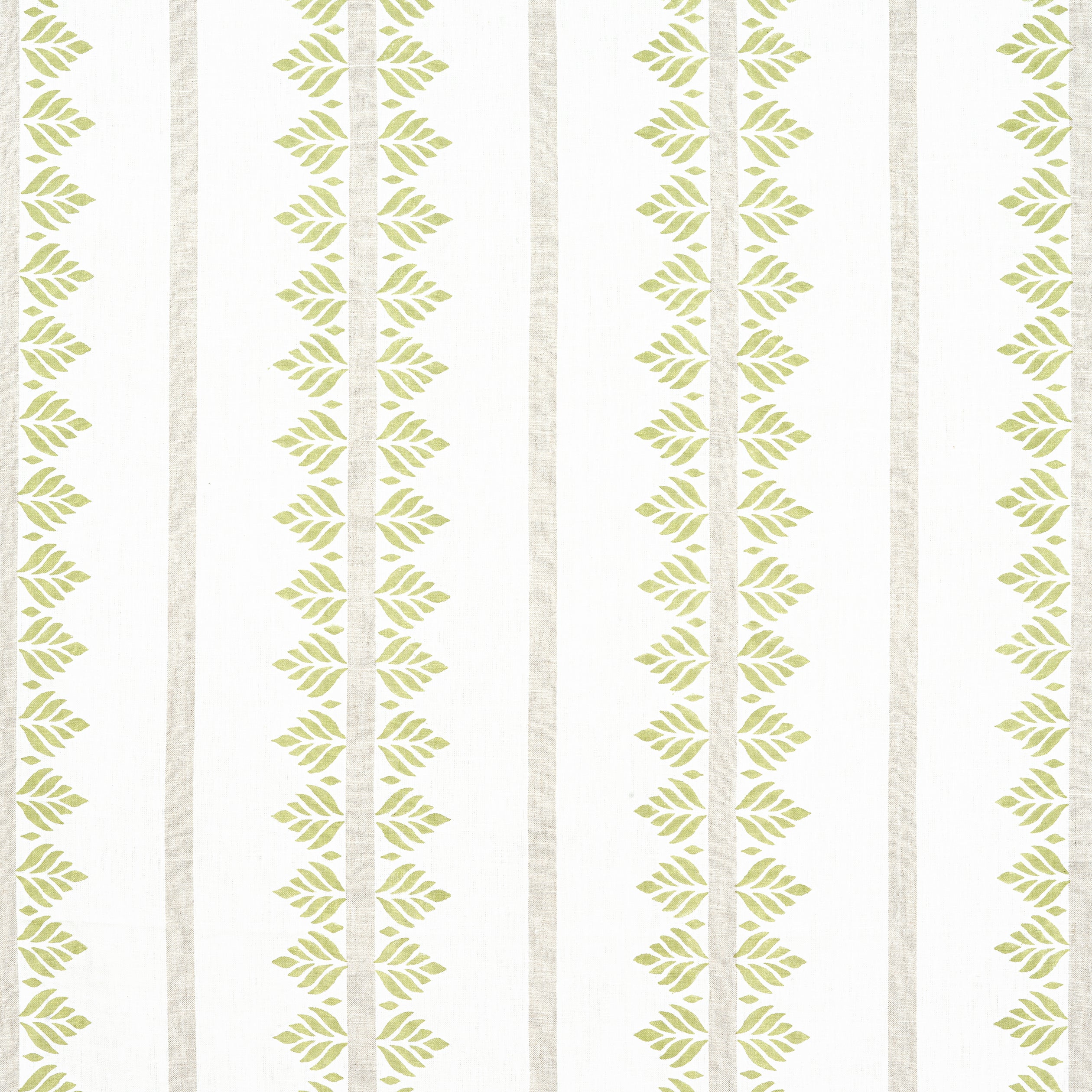 Fern Stripe fabric in green color - pattern number AF15102 - by Anna French in the Antilles collection
