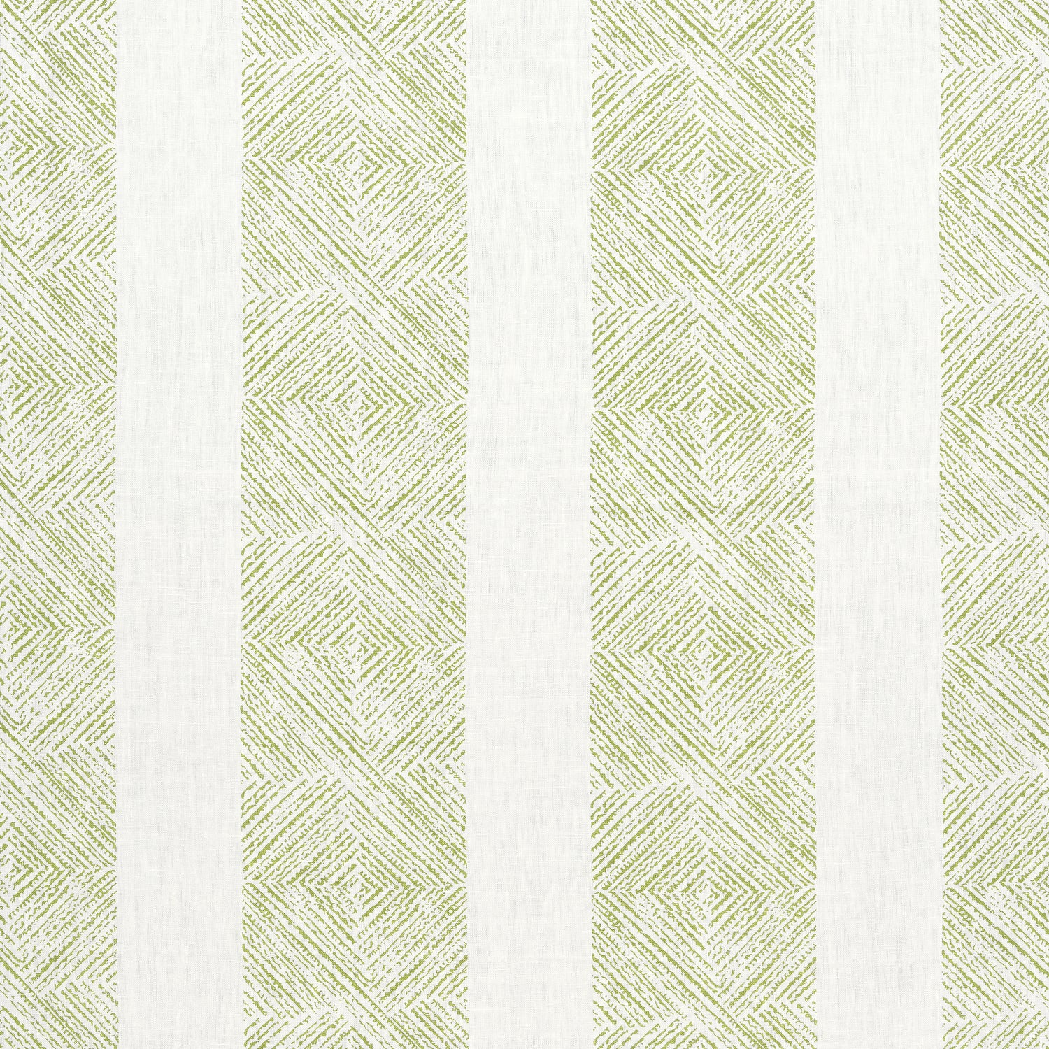 Clipperton Stripe fabric in green color - pattern number AF15125 - by Anna French in the Antilles collection