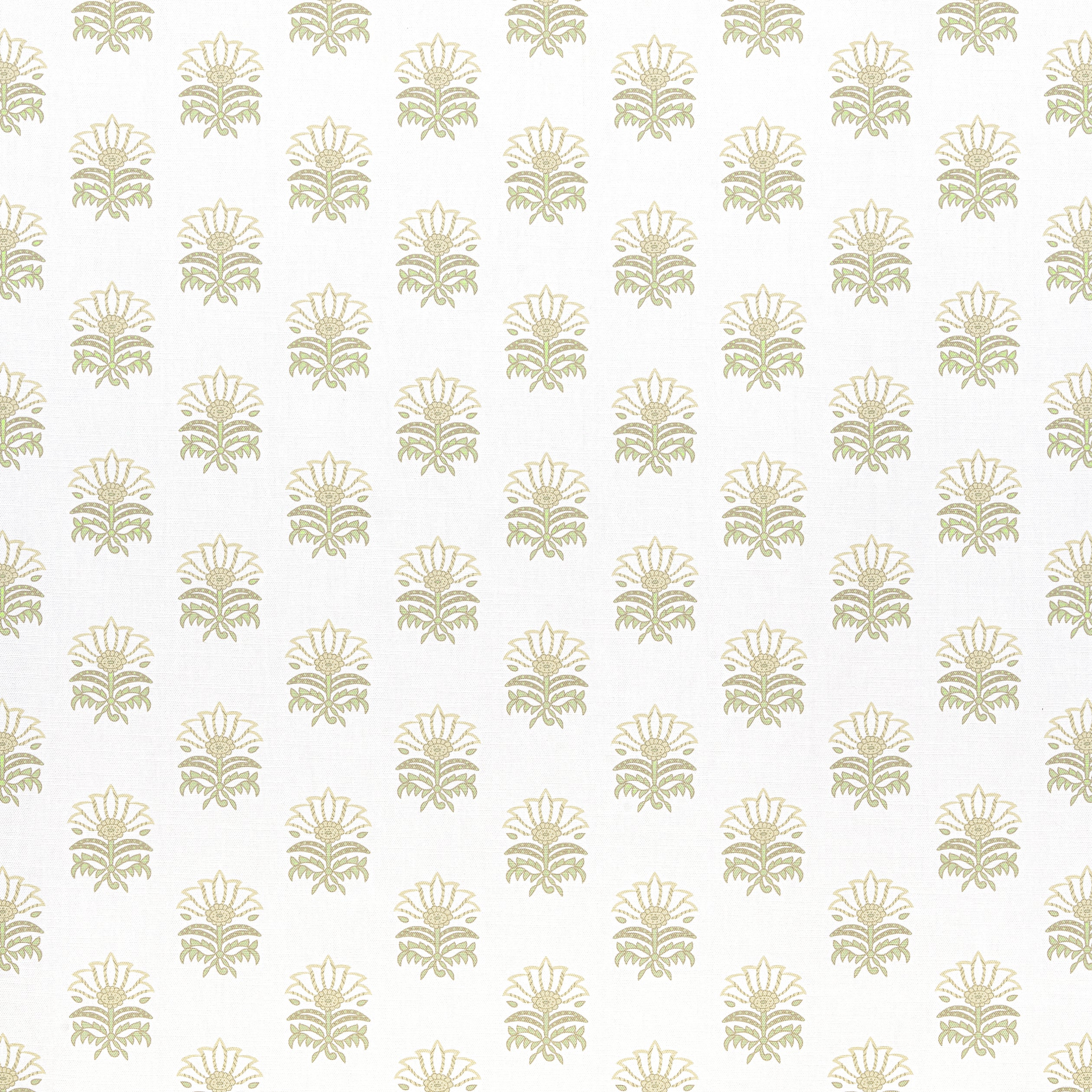 Milford fabric in beige and green color - pattern number AF15158 - by Anna French in the Antilles collection