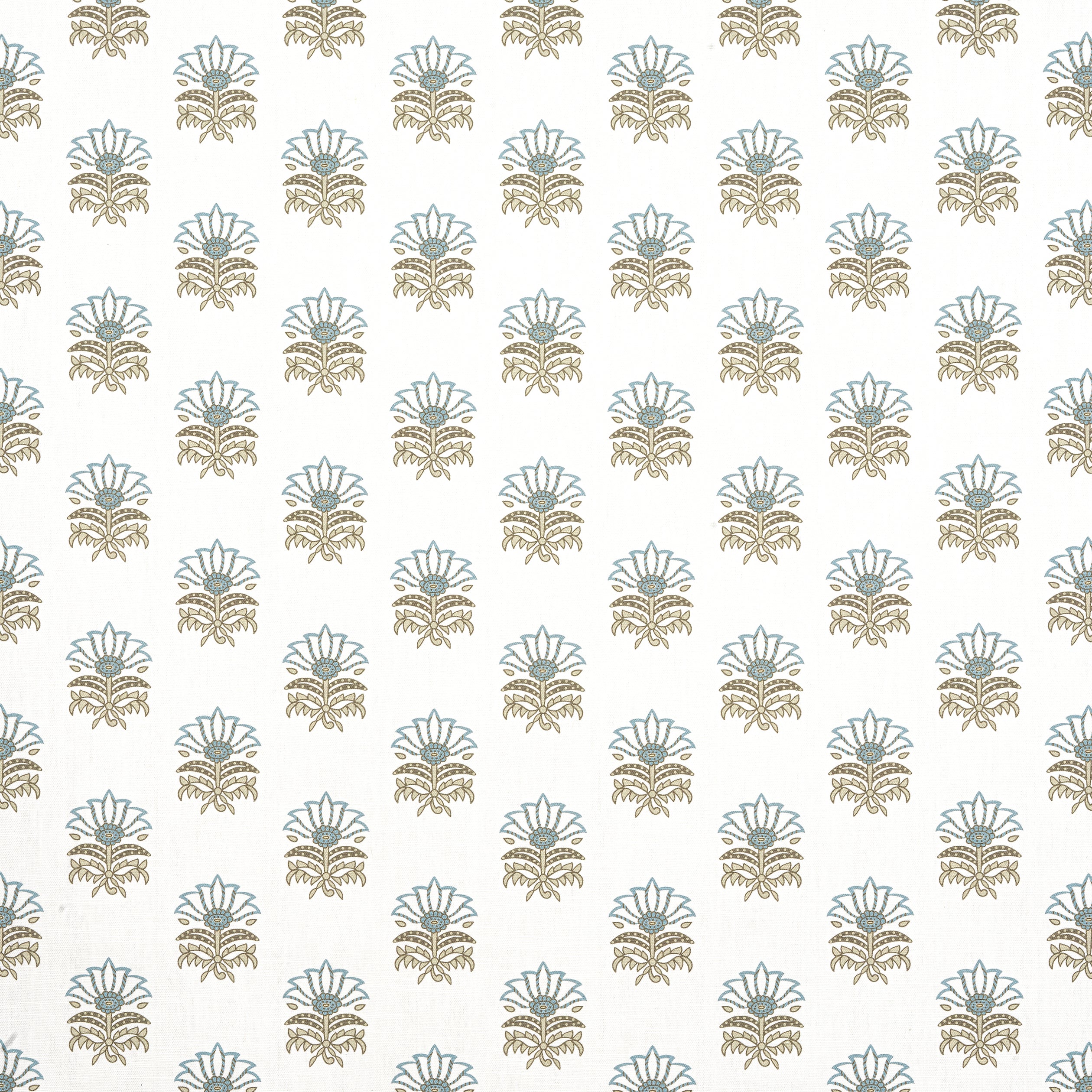 Milford fabric in spa blue color - pattern number AF15159 - by Anna French in the Antilles collection