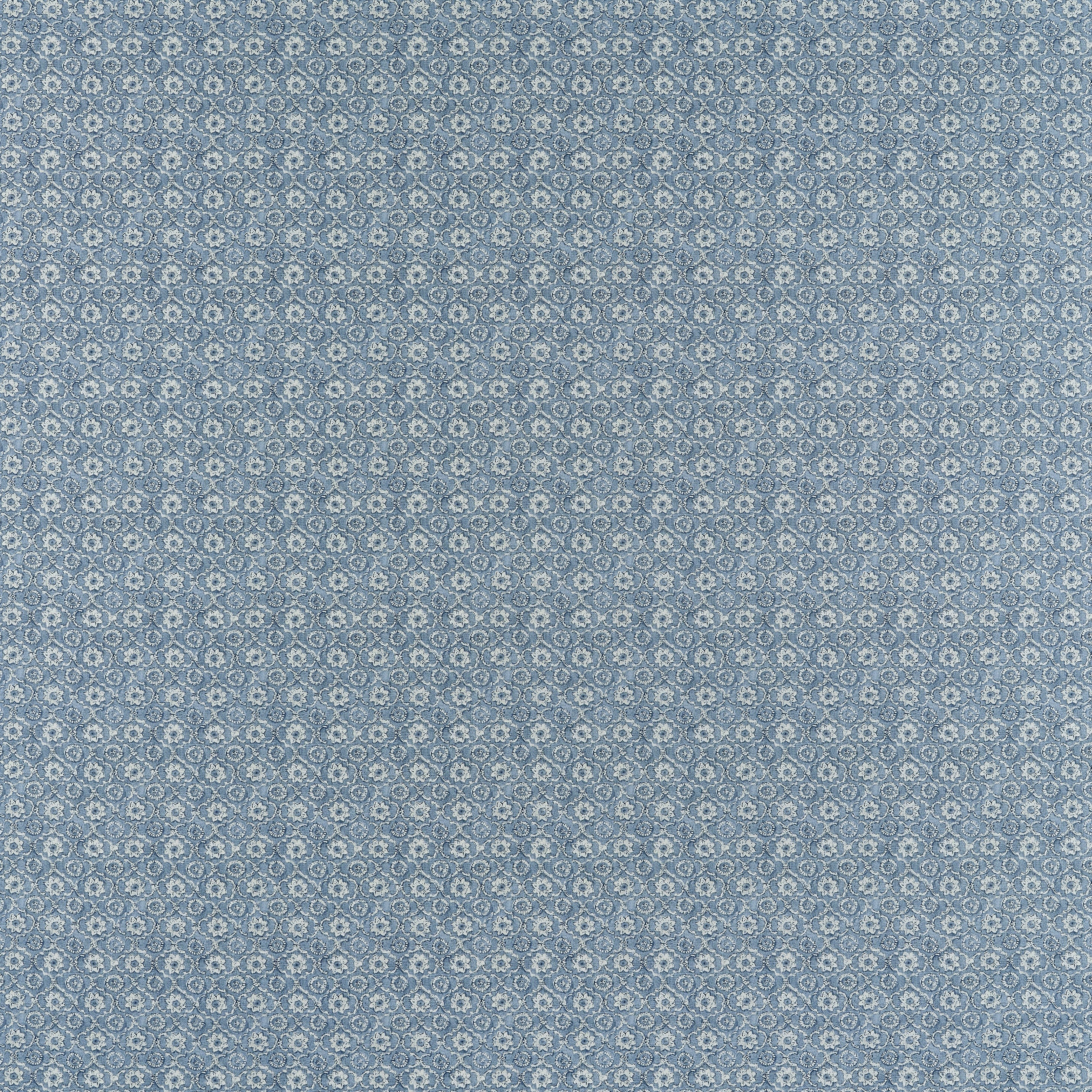Holly Trellis Blue Fabric