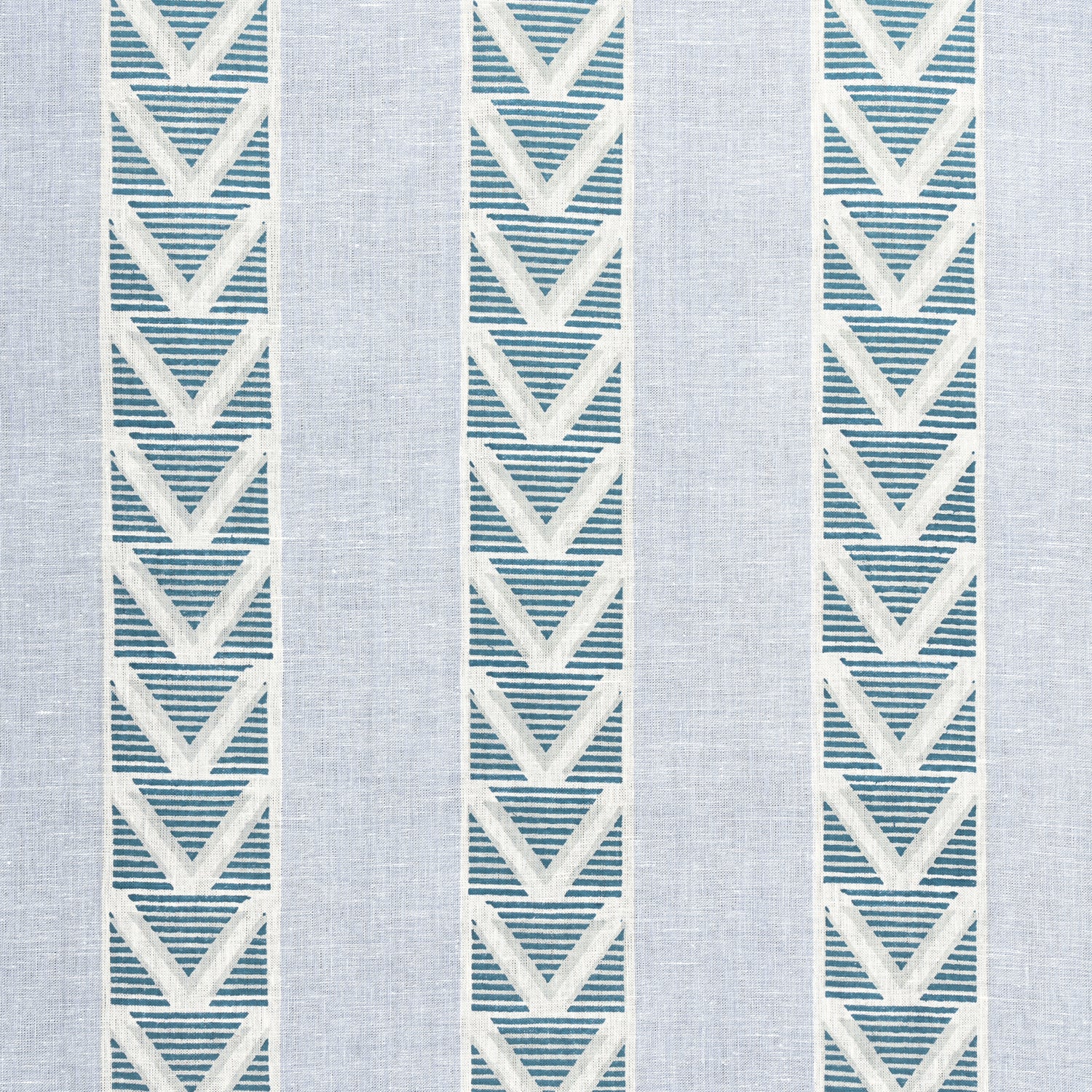 Burton Stripe fabric in blue color - pattern number AF23123 - by Anna French in the Willow Tree collection